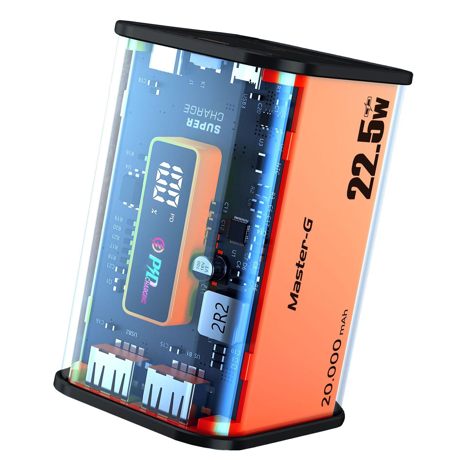 Batería Externa Power Bank 20000 Mah Carga Rápida Master-G-1