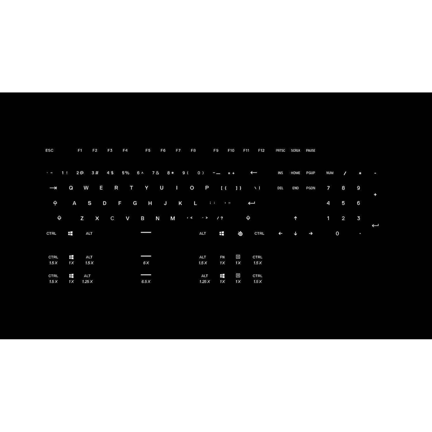 Teclas Gamer PrismCaps Black US SteelSeries-2