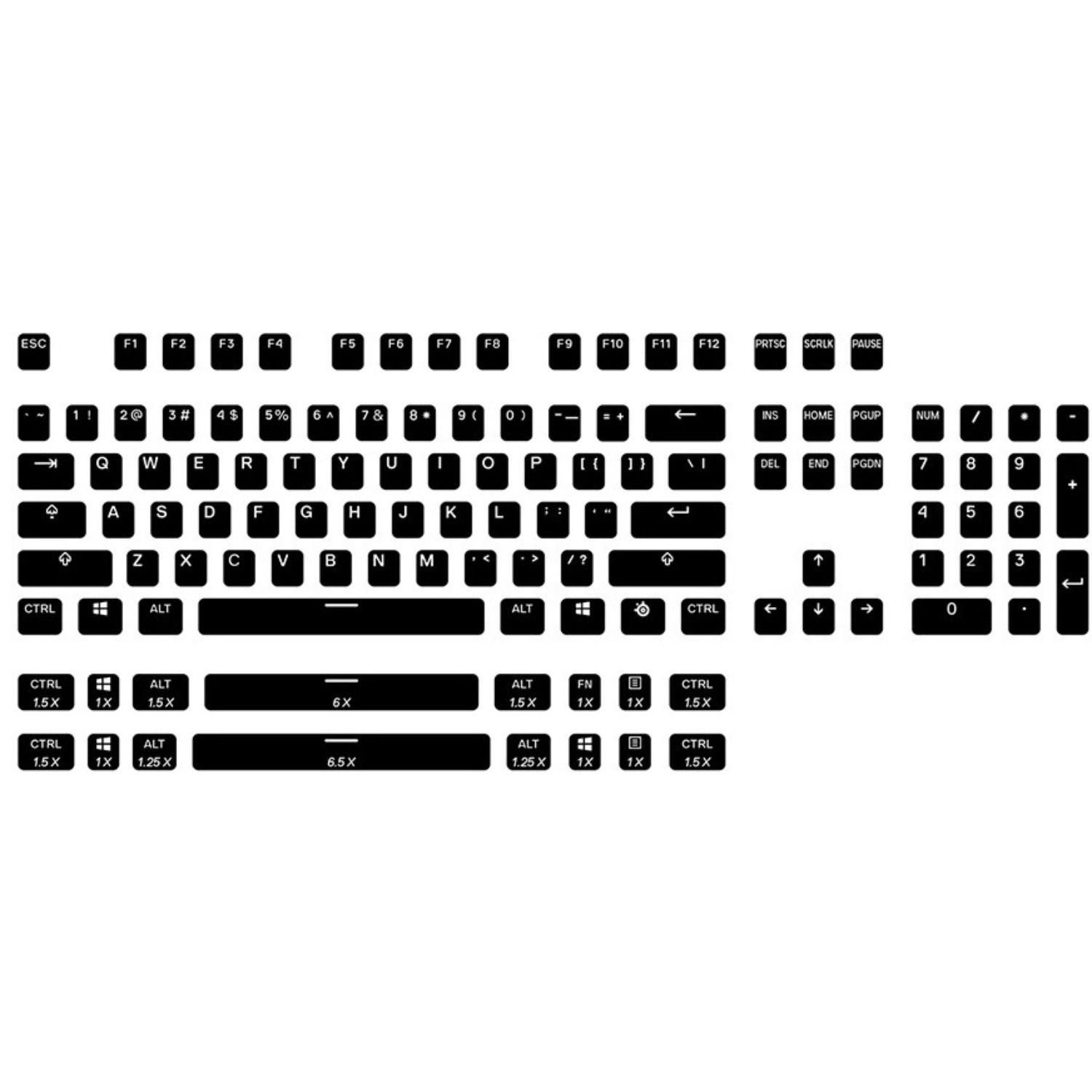 Teclas Gamer PrismCaps Black US SteelSeries-3