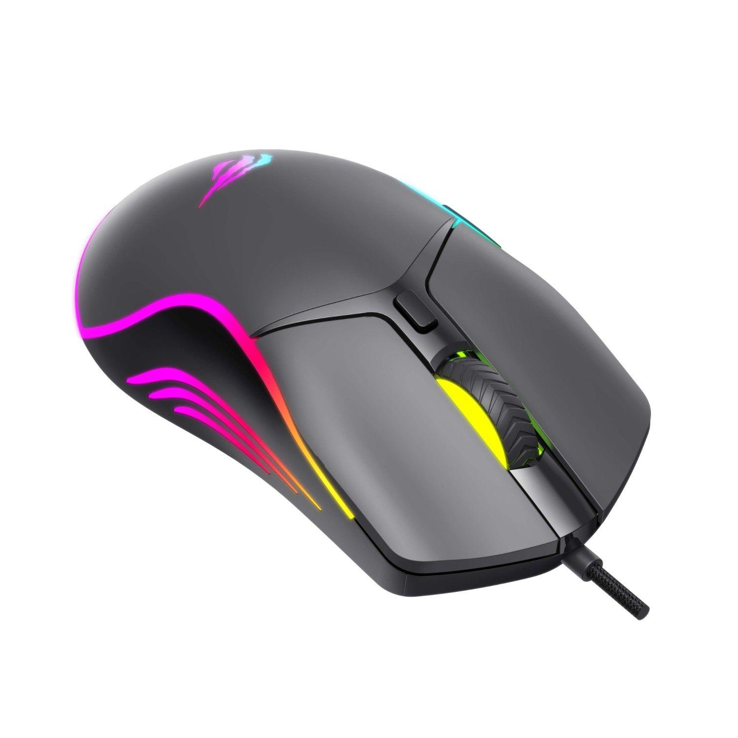 Mouse Gamer RGB MS1029 Negro Havit-3