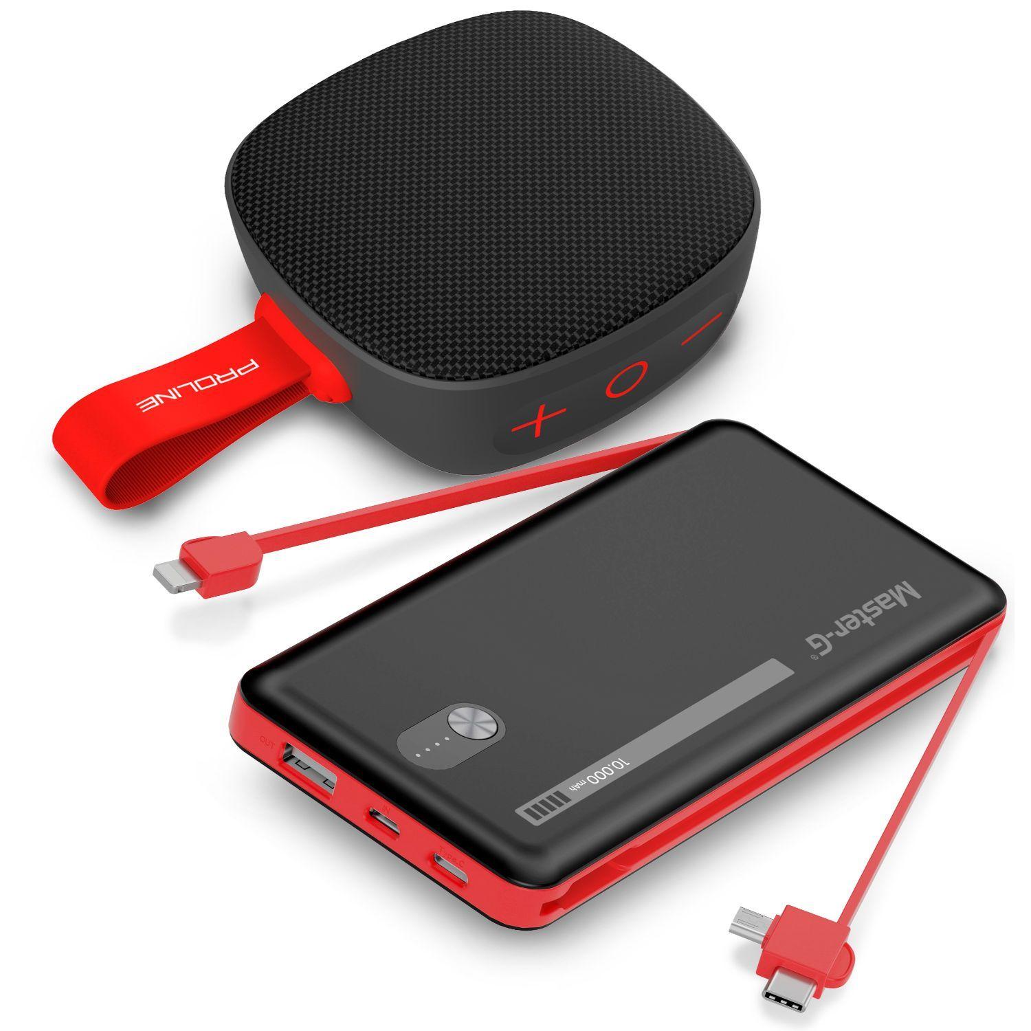 Kit Parlante Bluetooth Karbon3 + Batería Externa 10.000Mah-0