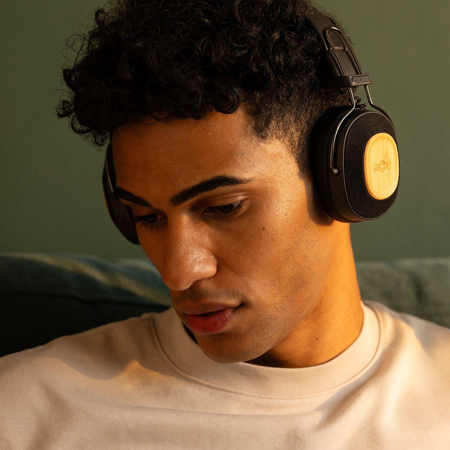 Audífonos Bluetooth Positive Vibration Riddim Negro Marley-6