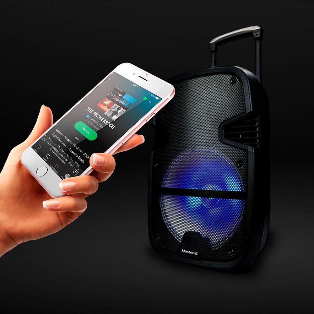 Parlante Karaoke Bluetooth Spb12b  Master G + Micrófono-1