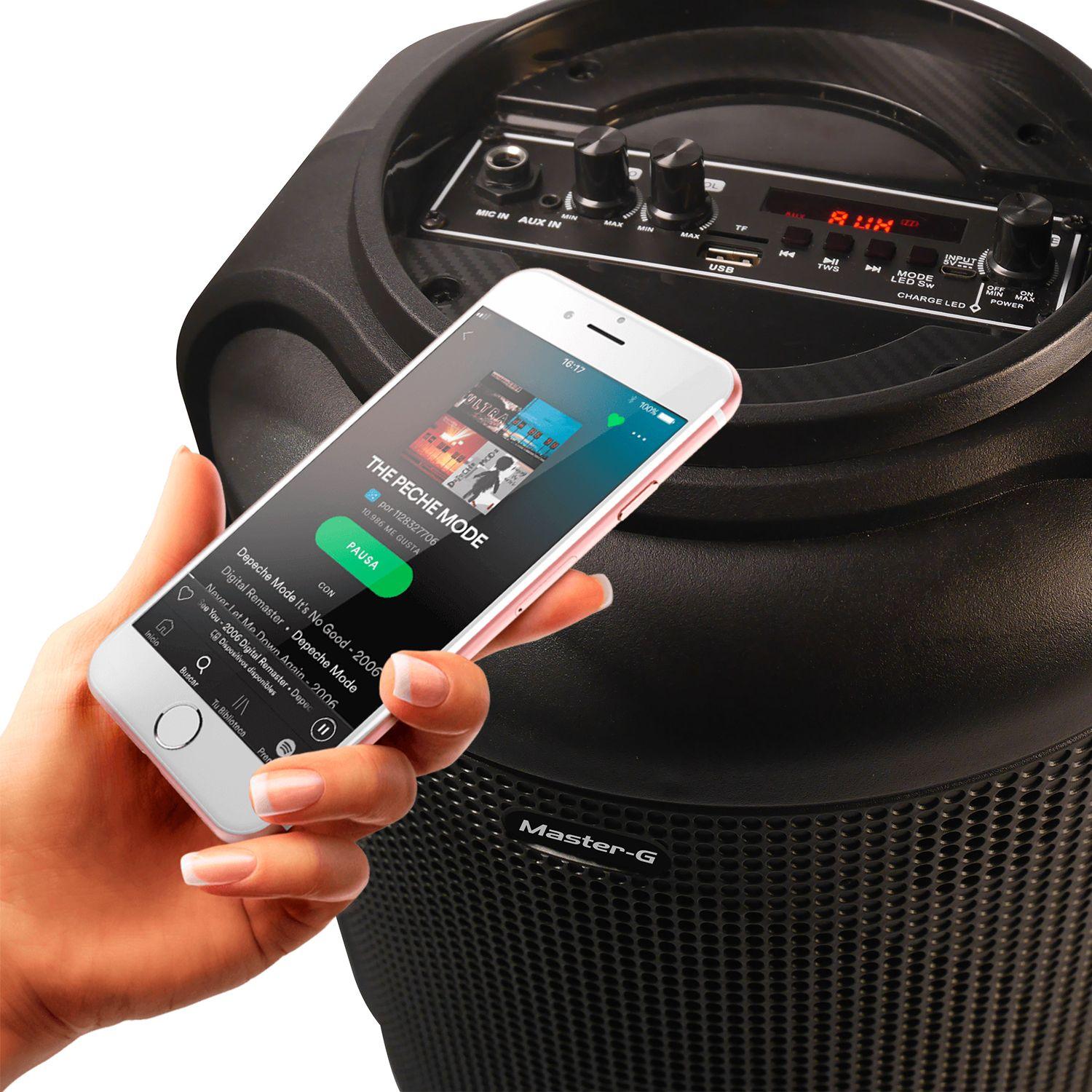 Parlante Karaoke Bluetooth Rocket Plus + Micrófono 8-2