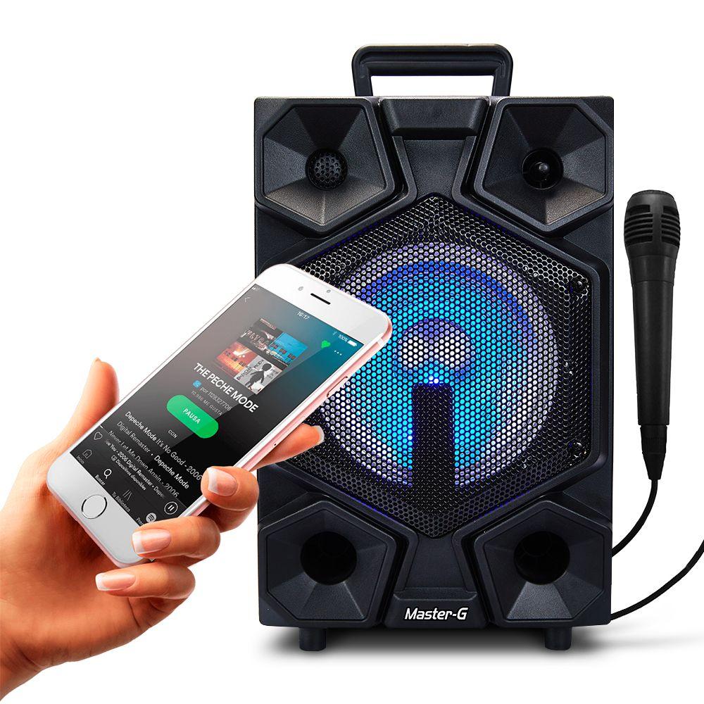 Parlante Karaoke Portátil Bluetooth Master G 8  SPB8B-2
