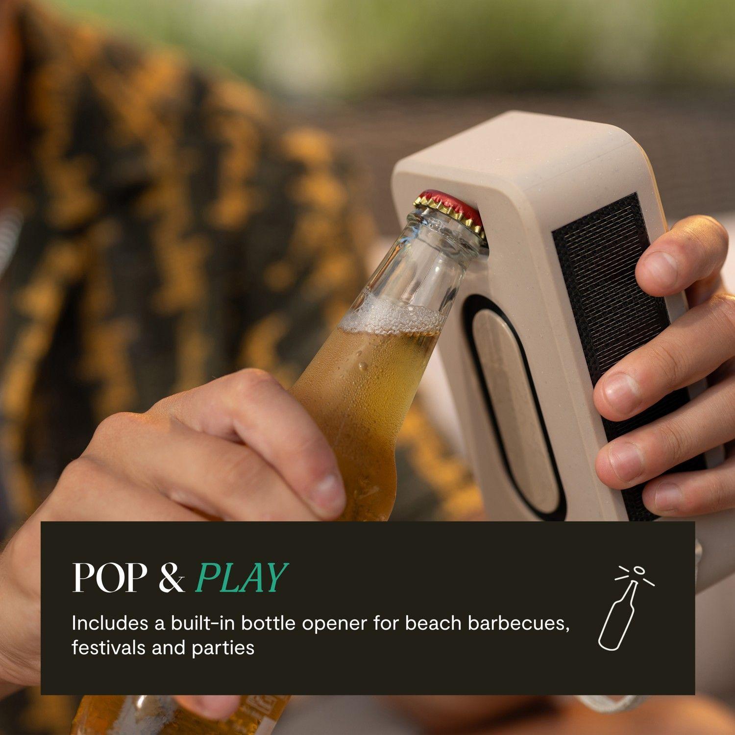 Parlante Bluetooth Roots Solar Crema Marley-3