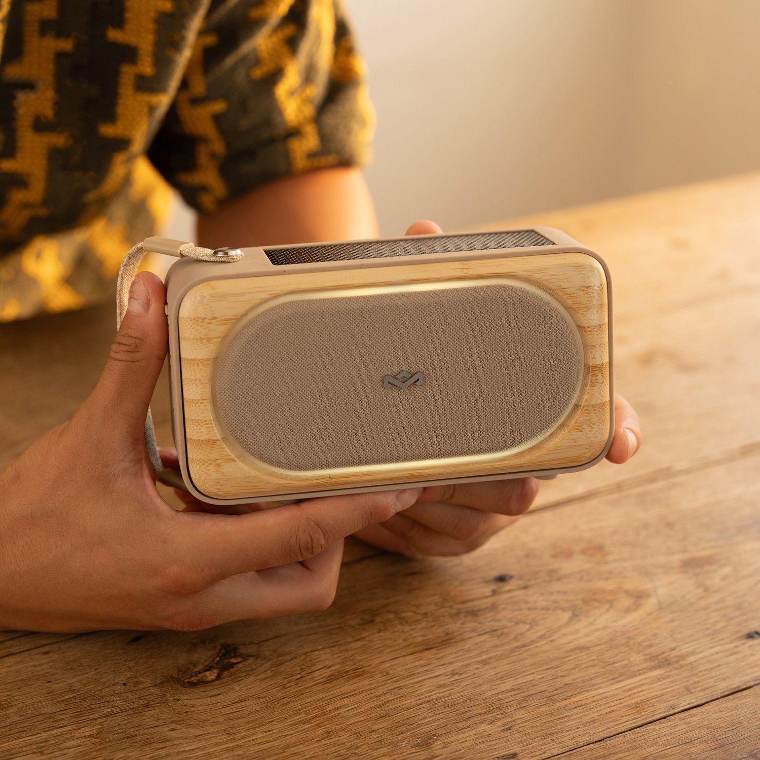 Parlante Bluetooth Roots Solar Crema Marley-5
