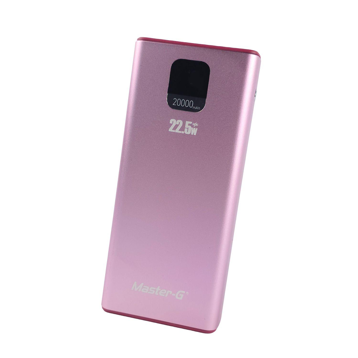 Batería Externa Power Bank 20000 Mah 22.5W UCP20PPD Rosada-7
