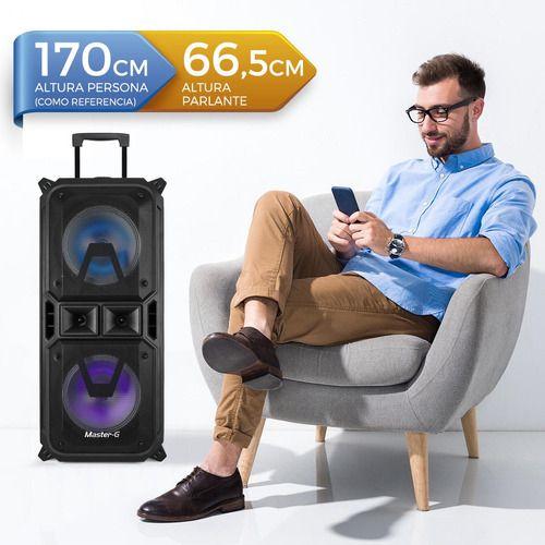 Parlante Karaoke Bluetooth Cobra Master G + Micrófono-4