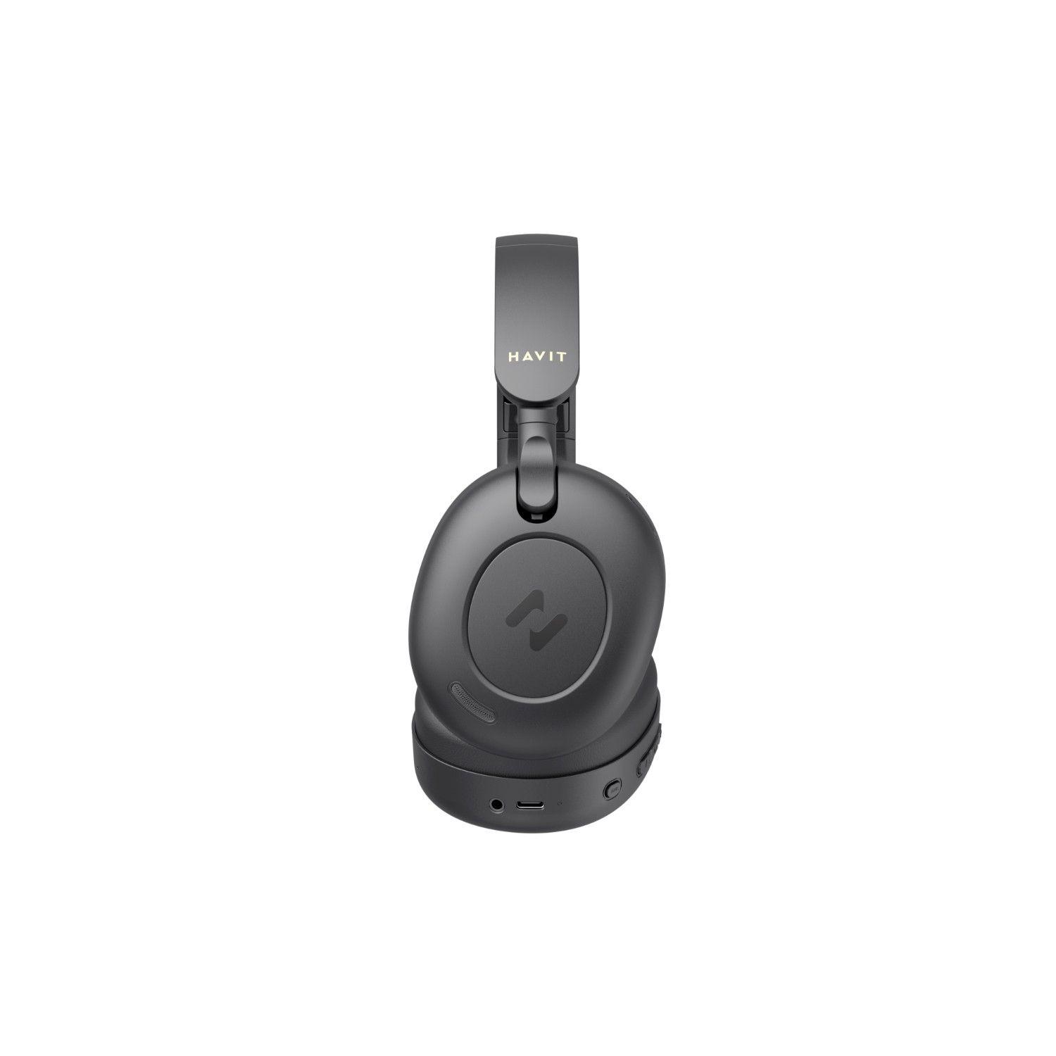 Audífonos Gamer ANC Bluetooth Headphone H655BT Negro Havit-4