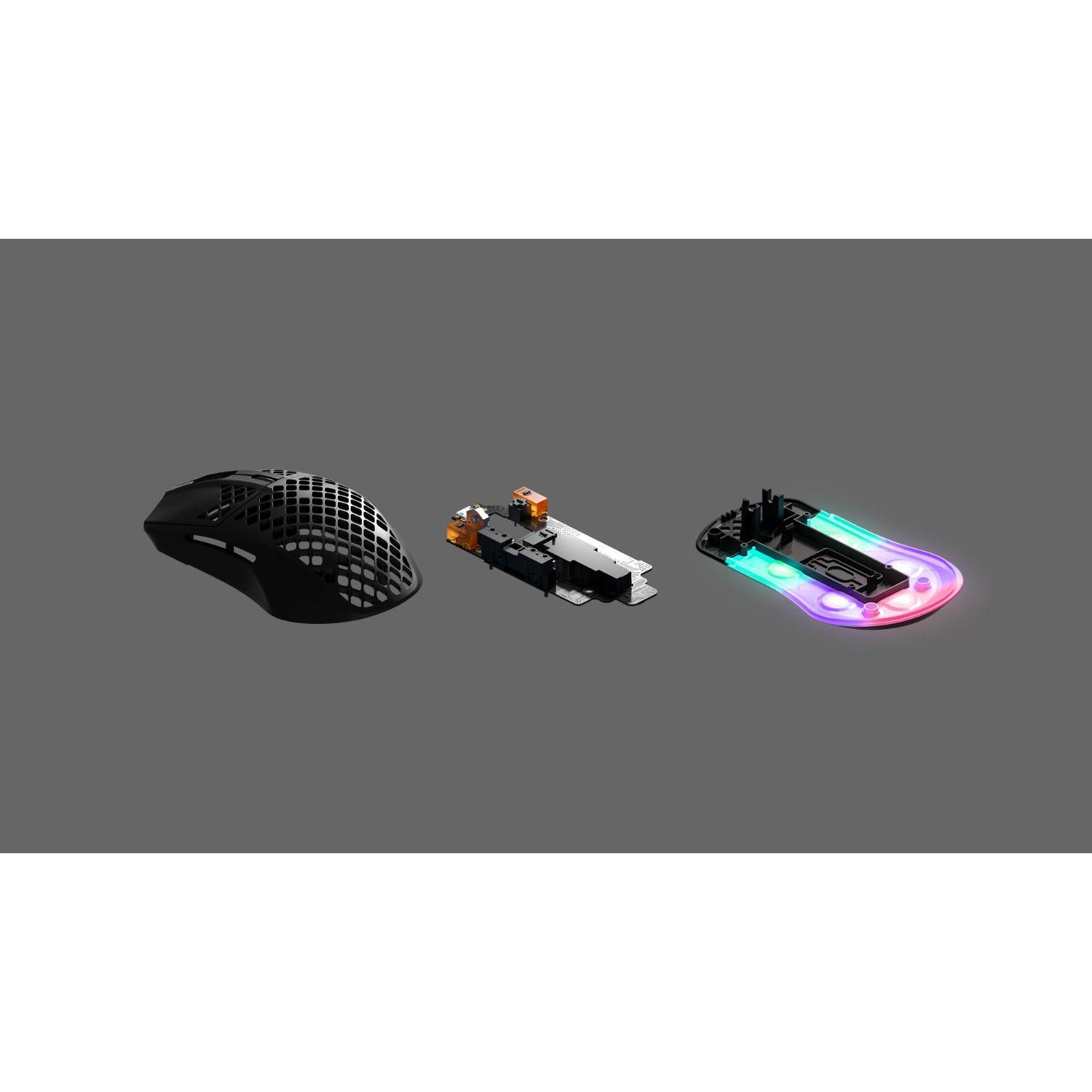 Mouse Gamer SteelSeries Aerox 3 Ultraligero Onyx RGB 8500DPI-8