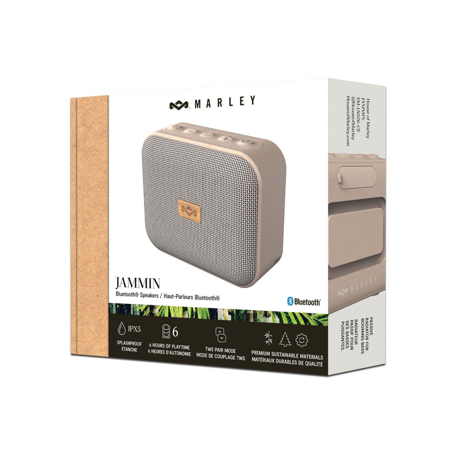 Parlante Bluetooth 5.3 Jammin Cream Marley-8