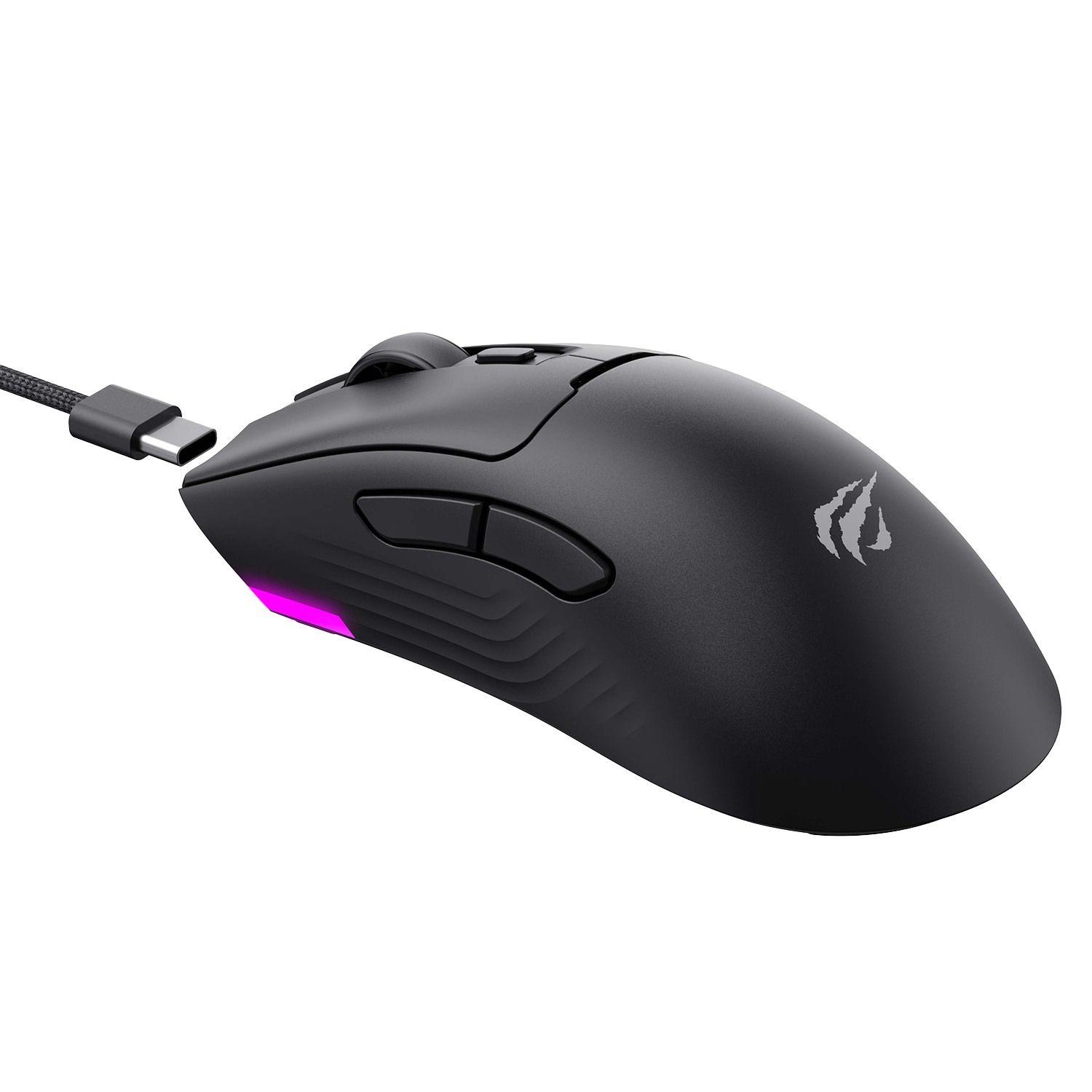 Mouse Gamer Bluetooth Rgb DPI 10000 MS966 Negro Havit-4