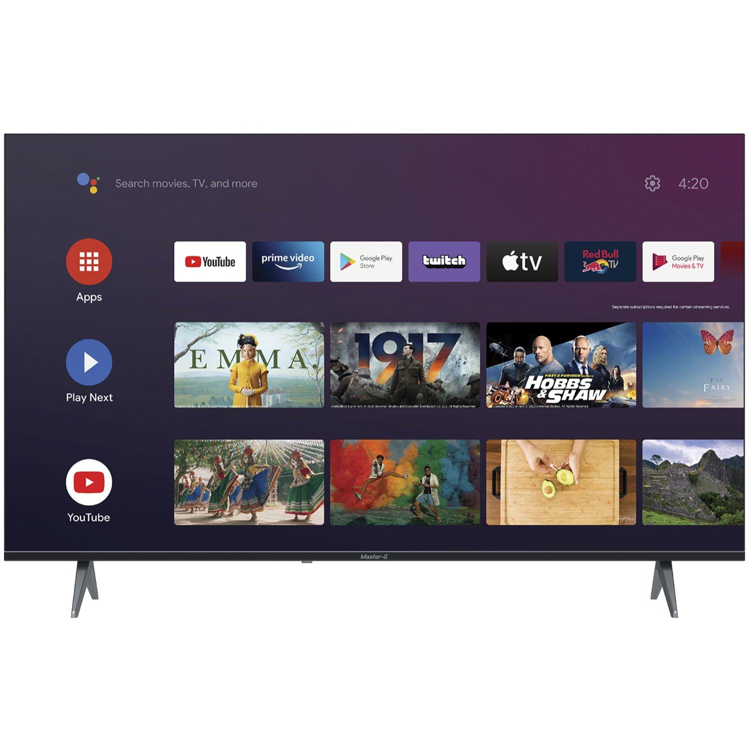 Smart TV Led 50" Android 4K Bluetooth MGAE50F Master-G-7