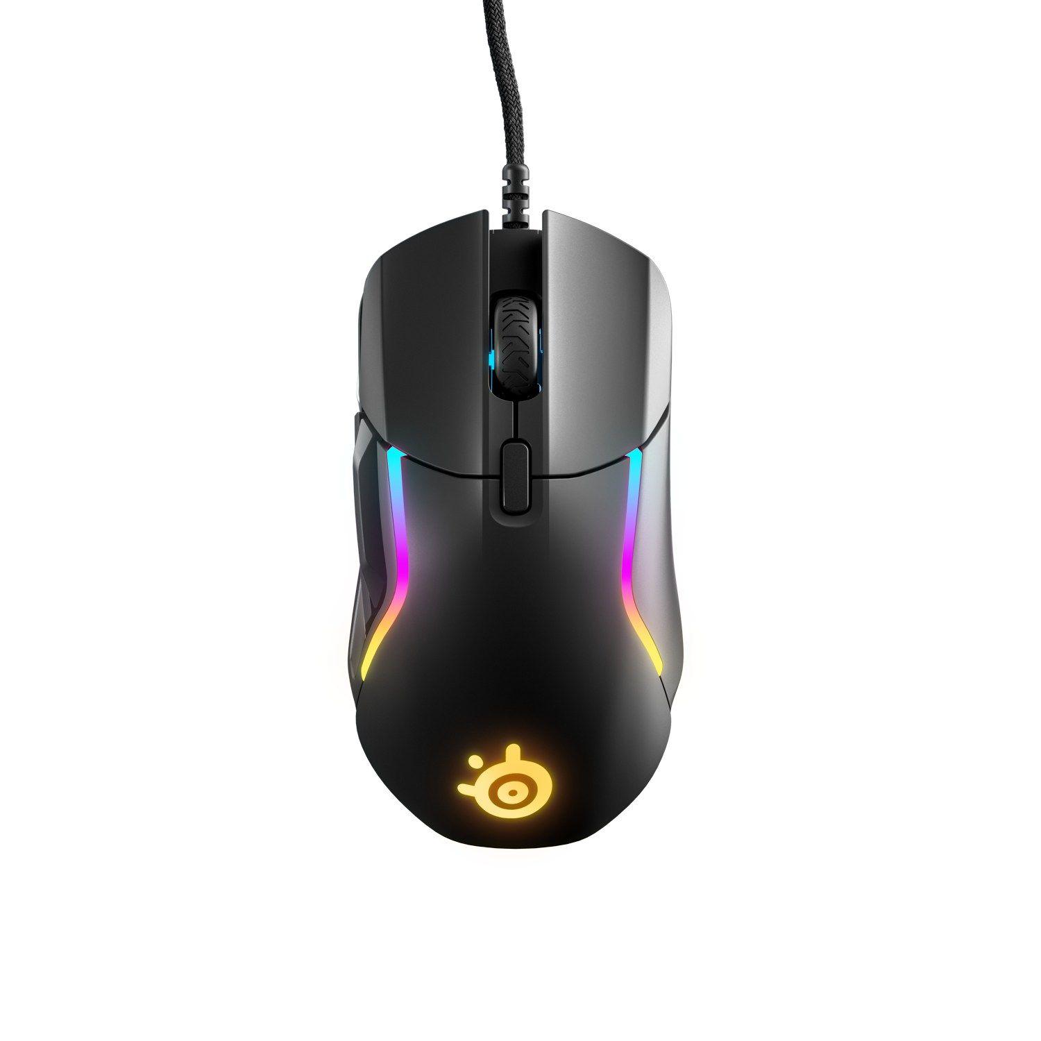 Mouse Gamer SteelSeries Rival 5 18000 CPI 9 Botones Negro-0