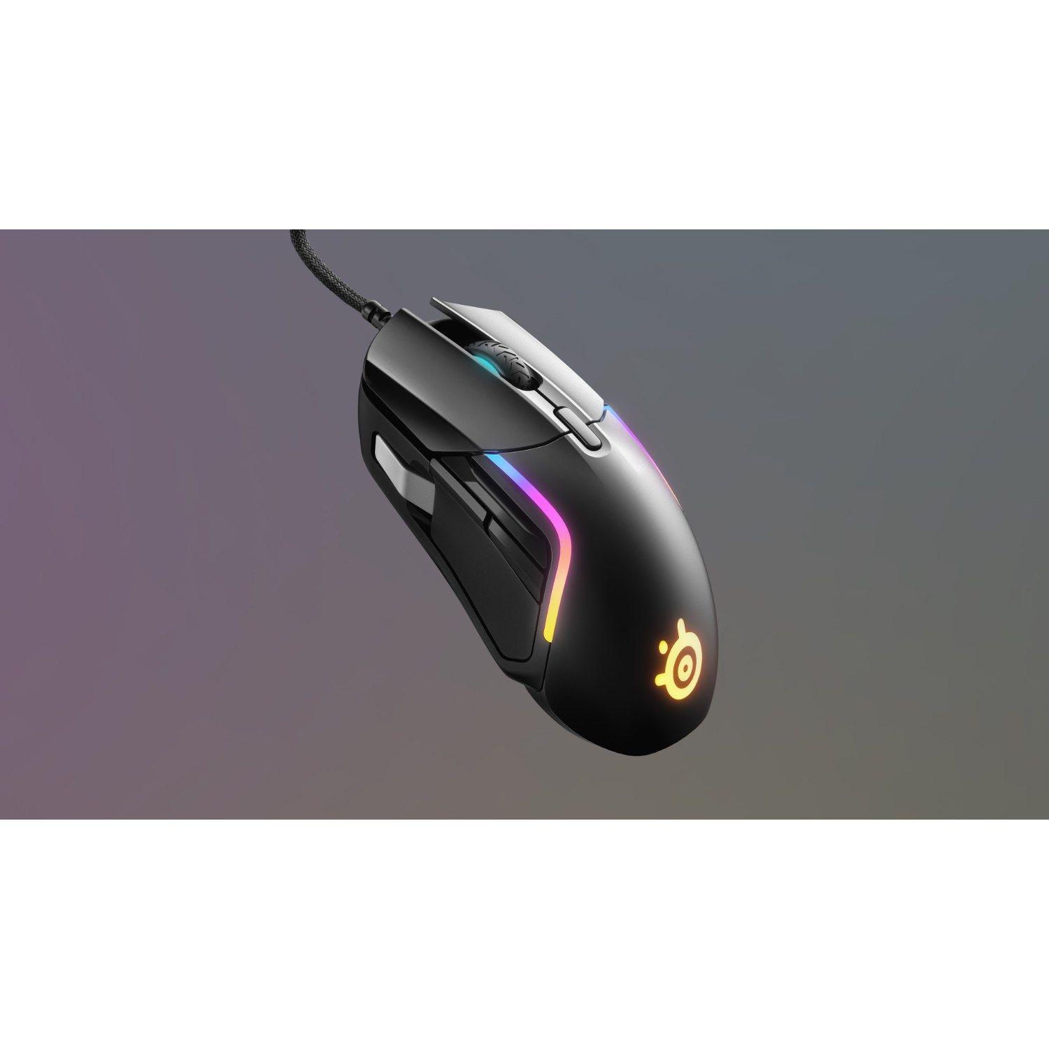 Mouse Gamer SteelSeries Rival 5 18000 CPI 9 Botones Negro-6