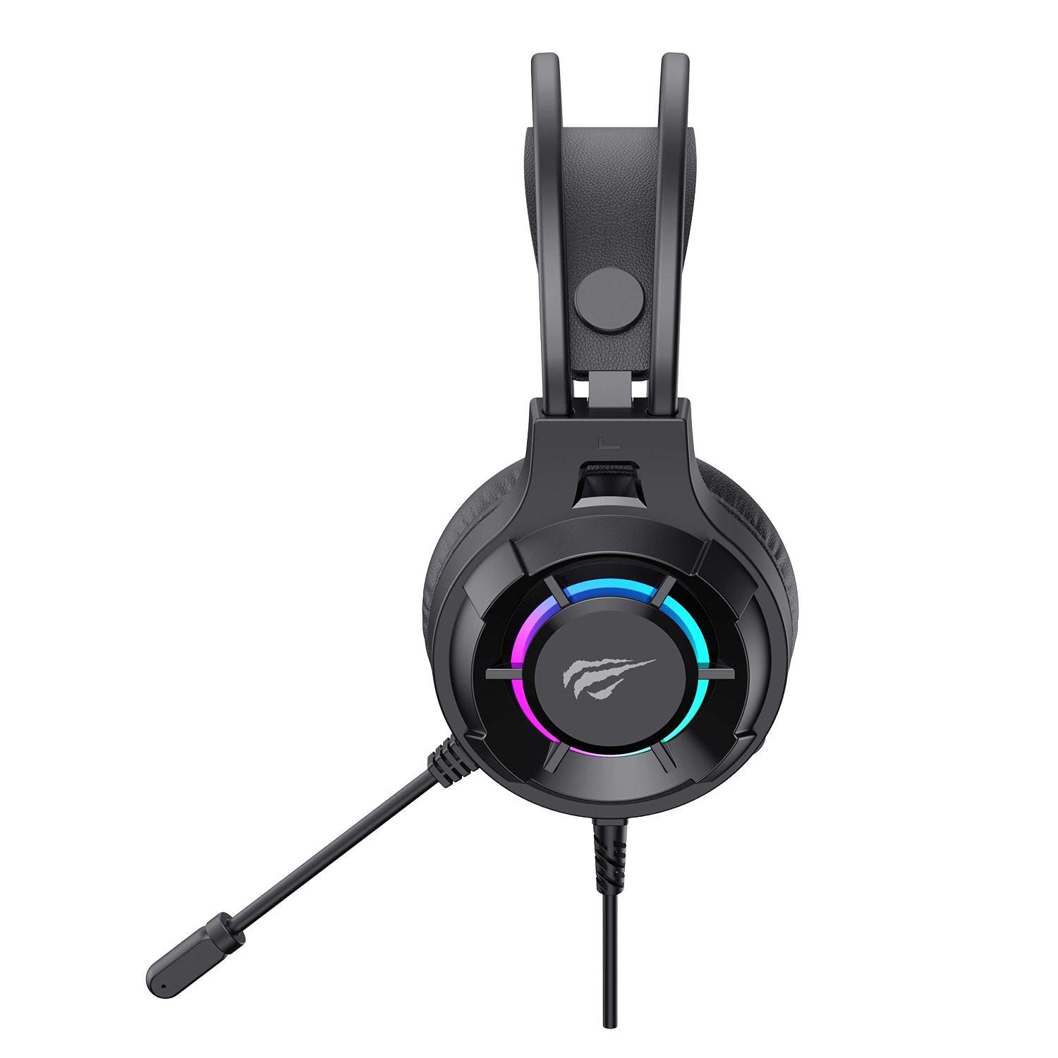 Audífonos Gamer con Micrófono 3.5 mm H2049D Negro Havit-3