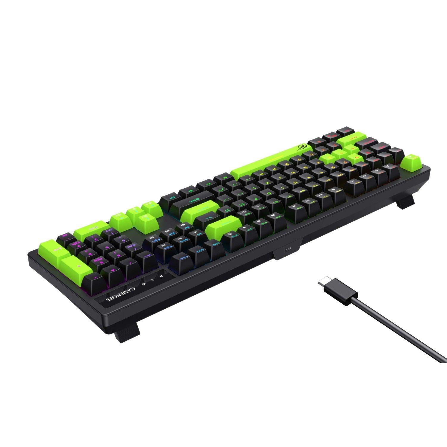 Teclado Gamer Mecánico Luces RGB KB893L Havit Negro-3