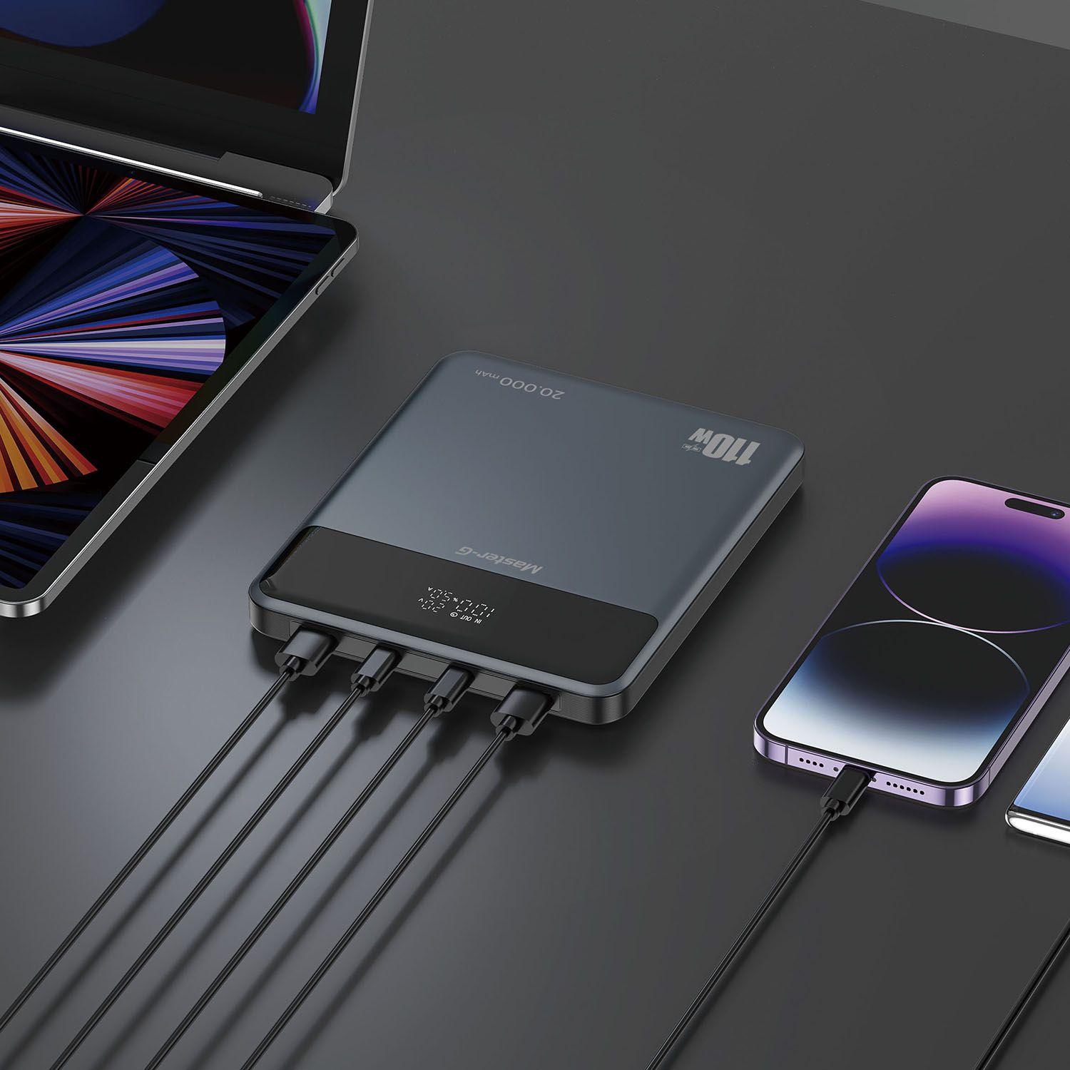 Cargador Slim Portátil Notebook 20000Mah 110W PD Master-G-3