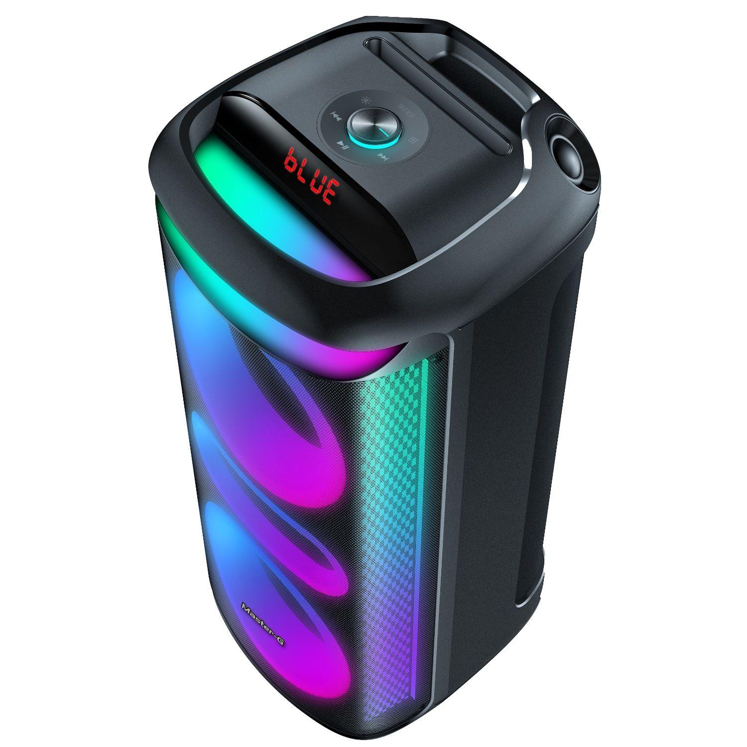 Parlante Karaoke Bluetooth 8” x2 con Micrófono MGZEUS-2