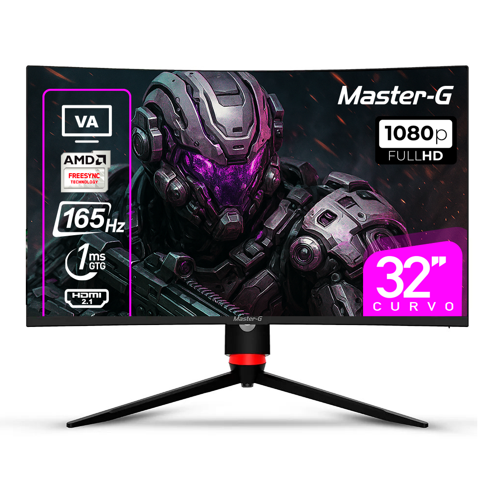 Monitor Gamer 32" Curvo FHD HDR VA 165Hz 1Ms MGMG3240C-0
