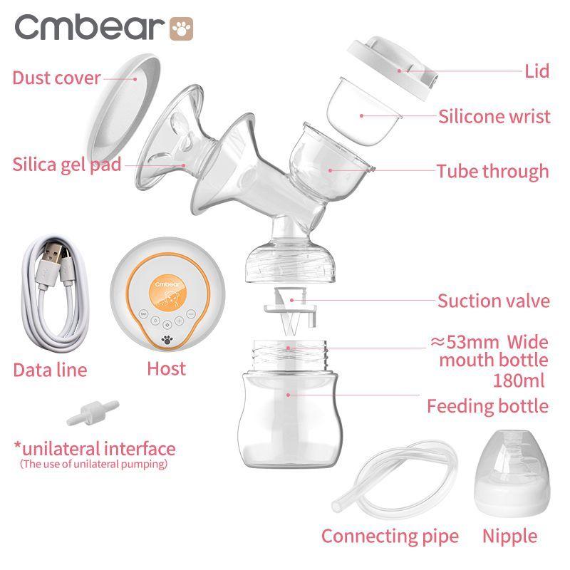 EXTRACTOR DE LECHE ÉLECTRICO CMBEAR&UXOCRO ZRX-0606-2