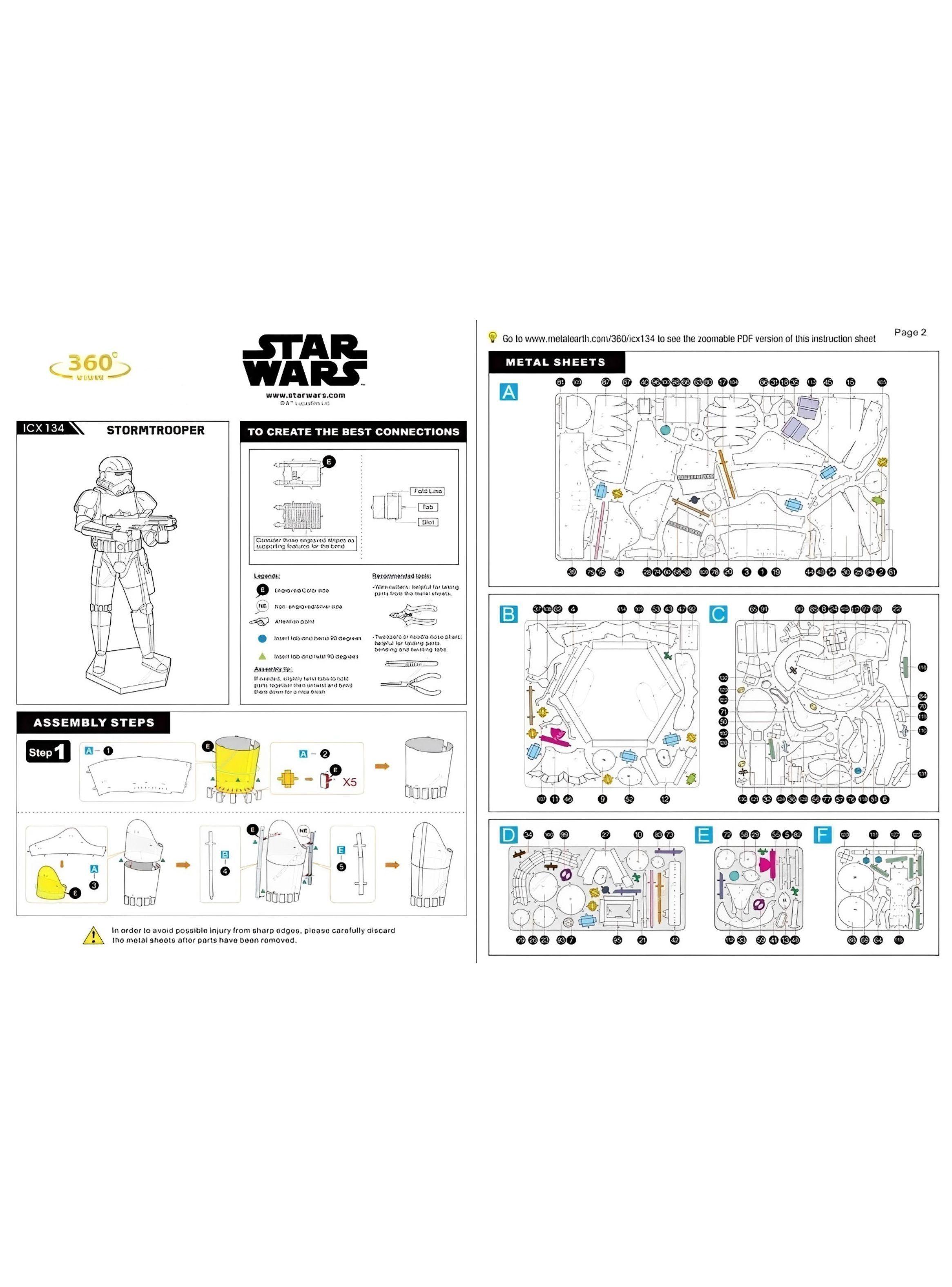 Puzzle 3D de Metal - Star Wars Stormtrooper-6