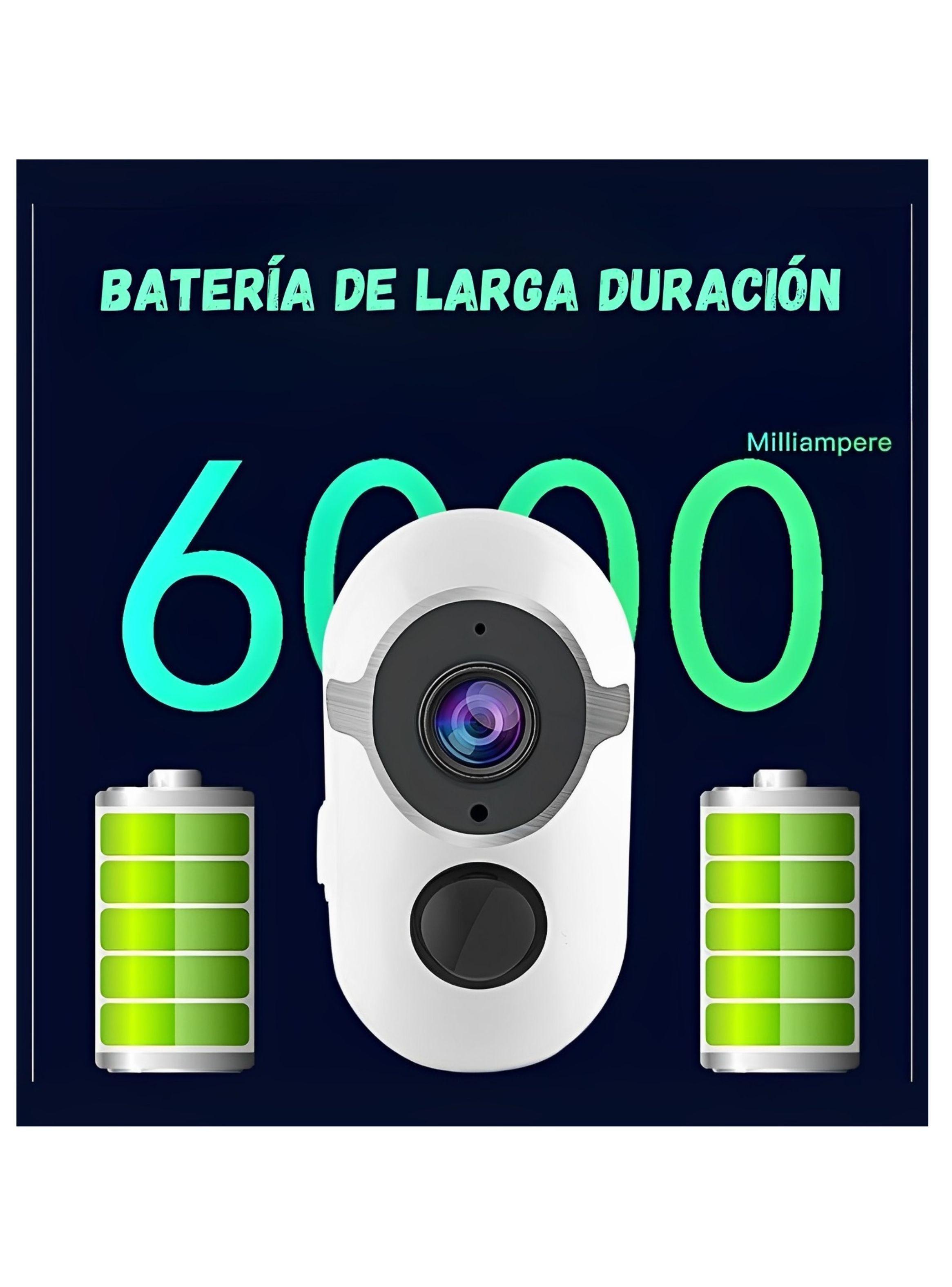 Cámara de Vigilancia con Baterías, Compatible con Alexa-5