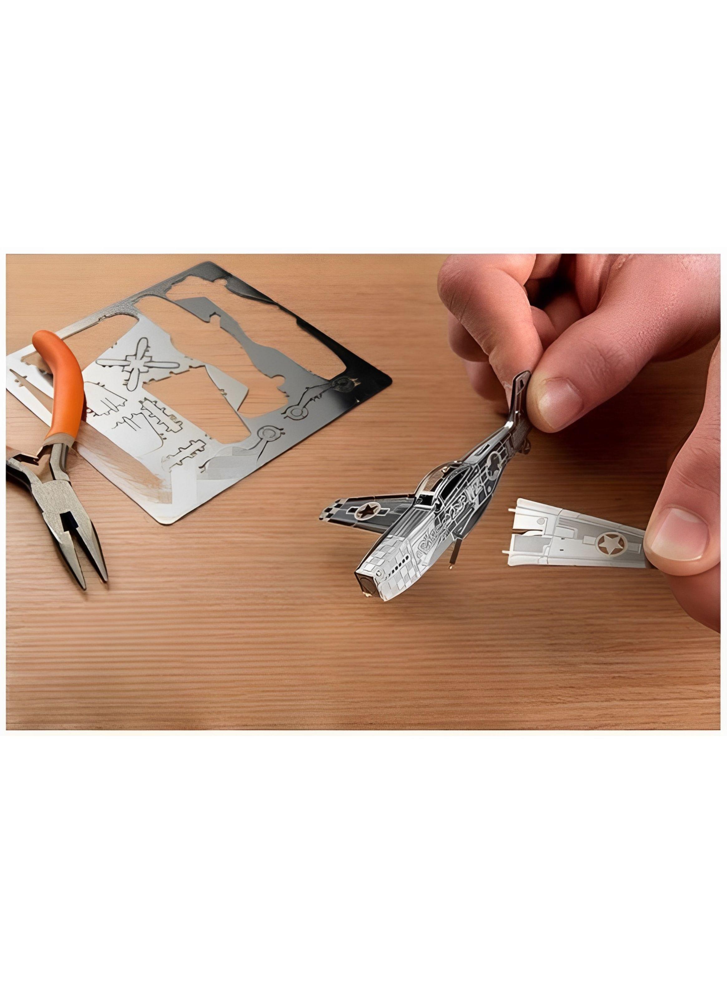 Puzzle 3D de Metal - Avión Spitfire-3
