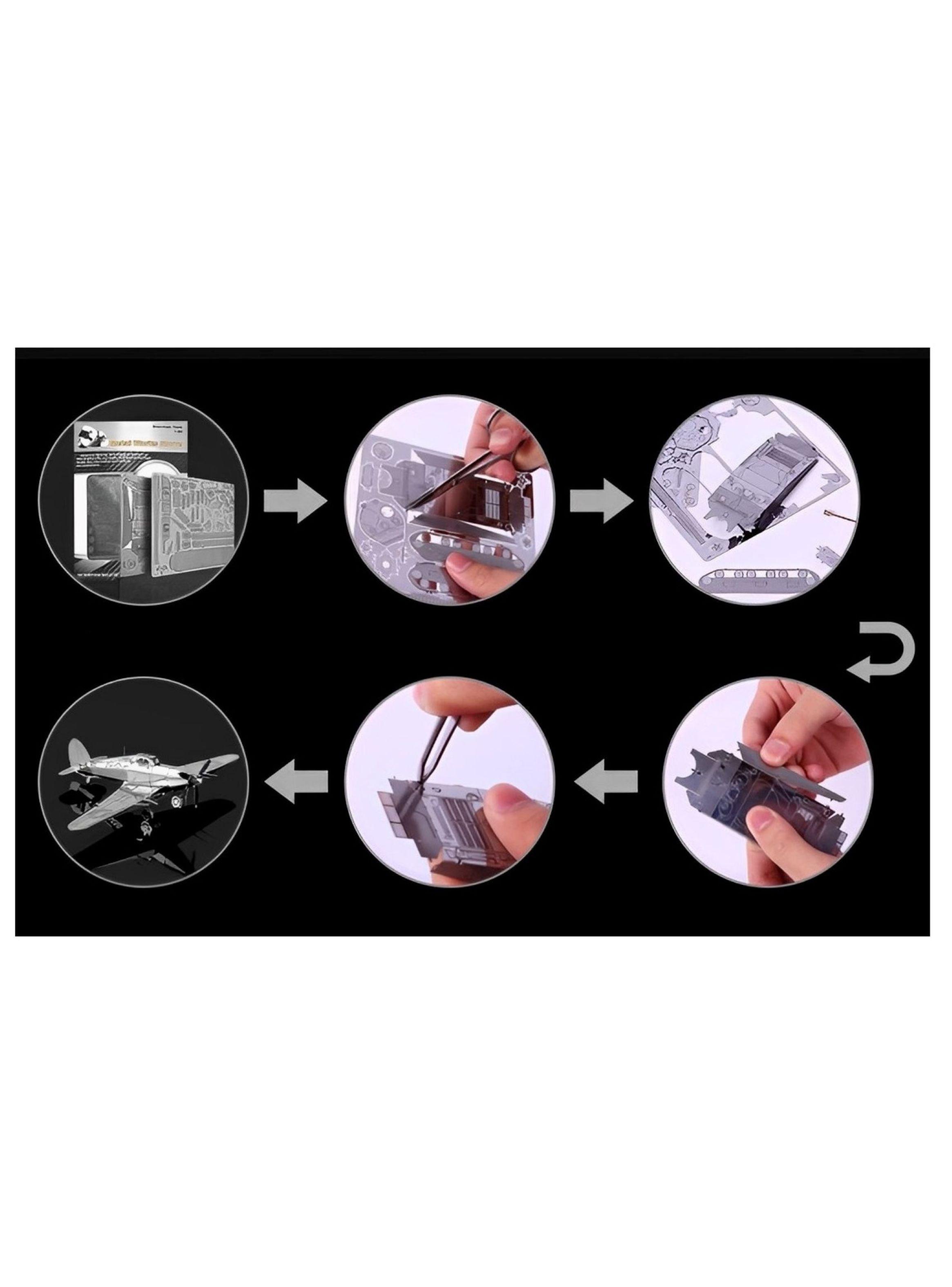 Puzzle 3D de Metal - Hawker Hurricane-3