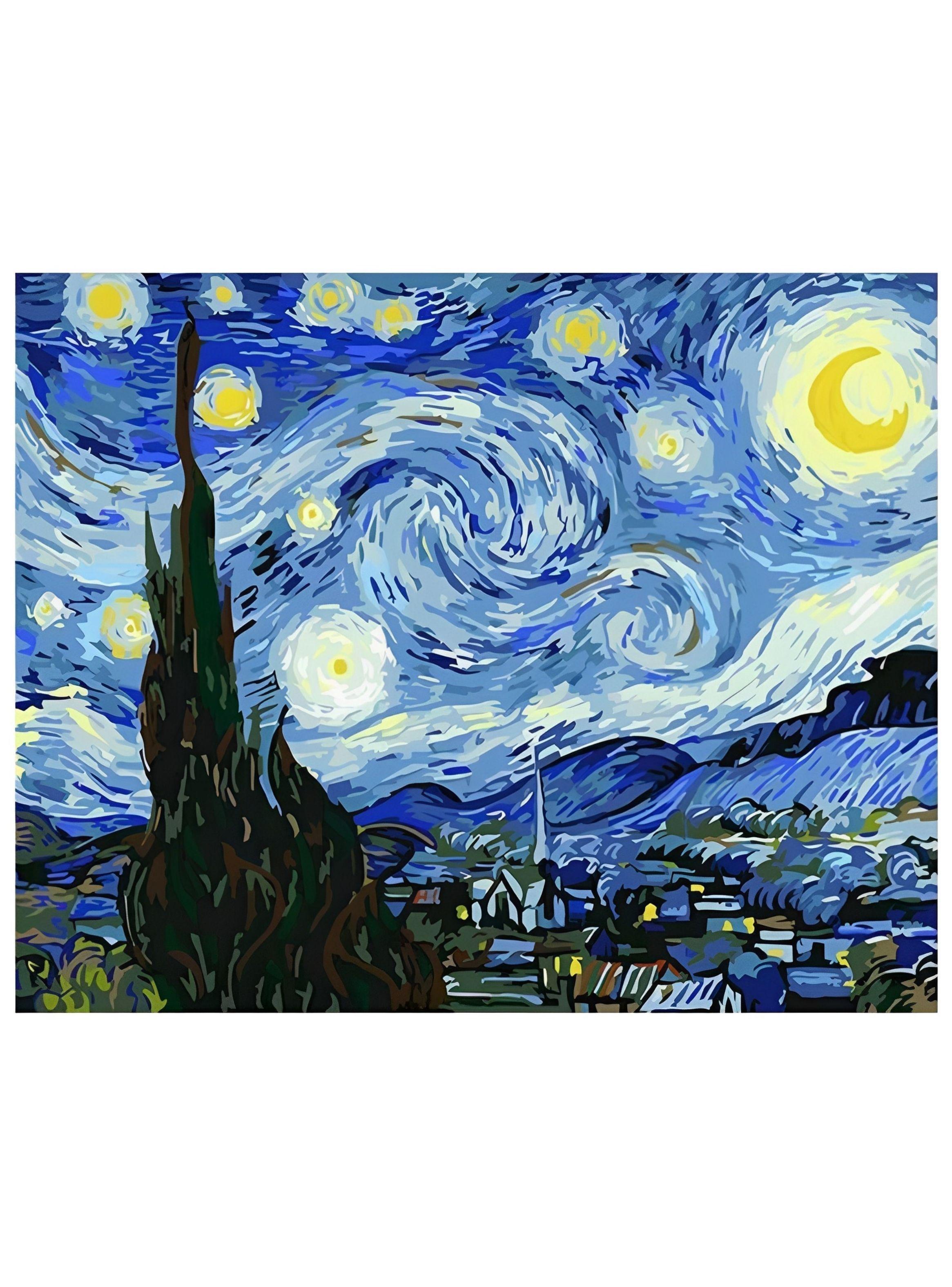 Pintura por Números - Noche Estrellada de Van Gogh-0