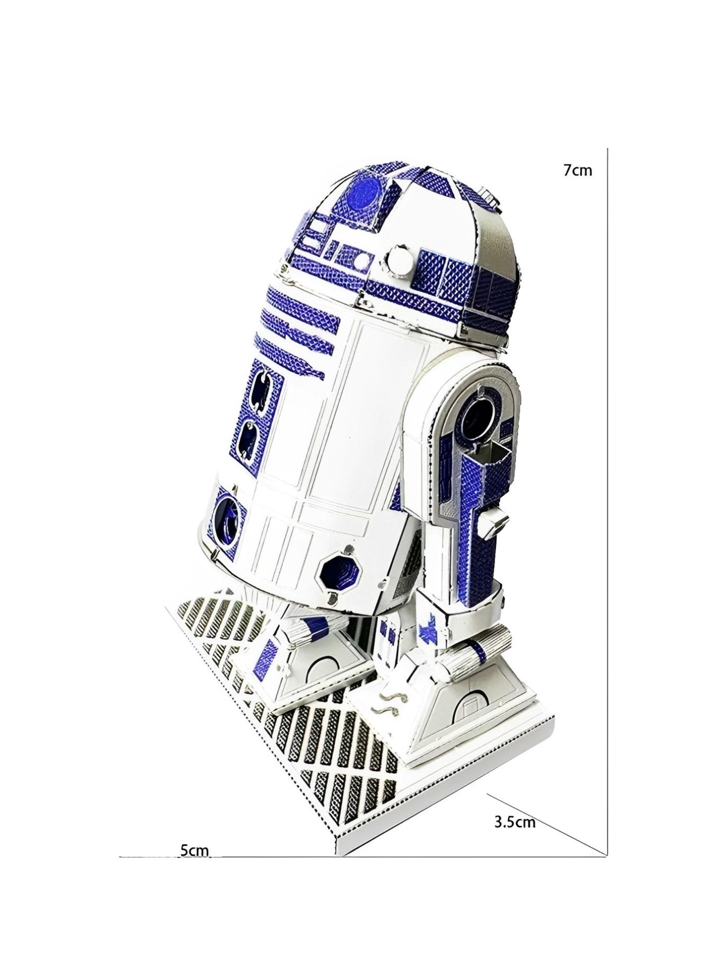 Puzzle 3D de Metal - Star Wars - R2D2 Color-5