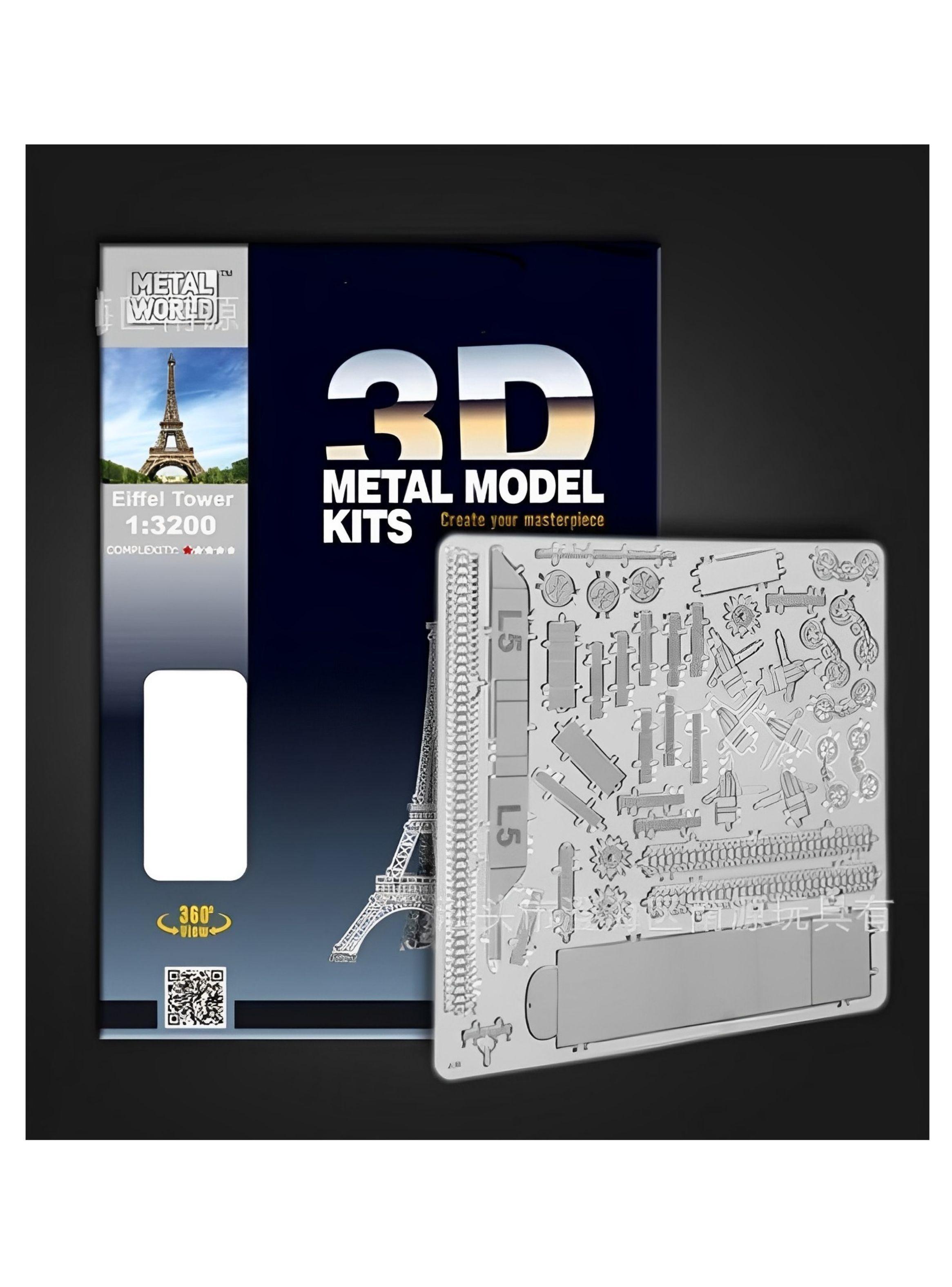 Puzzle 3D de Metal - Biplano de los Hermanos Wright-5