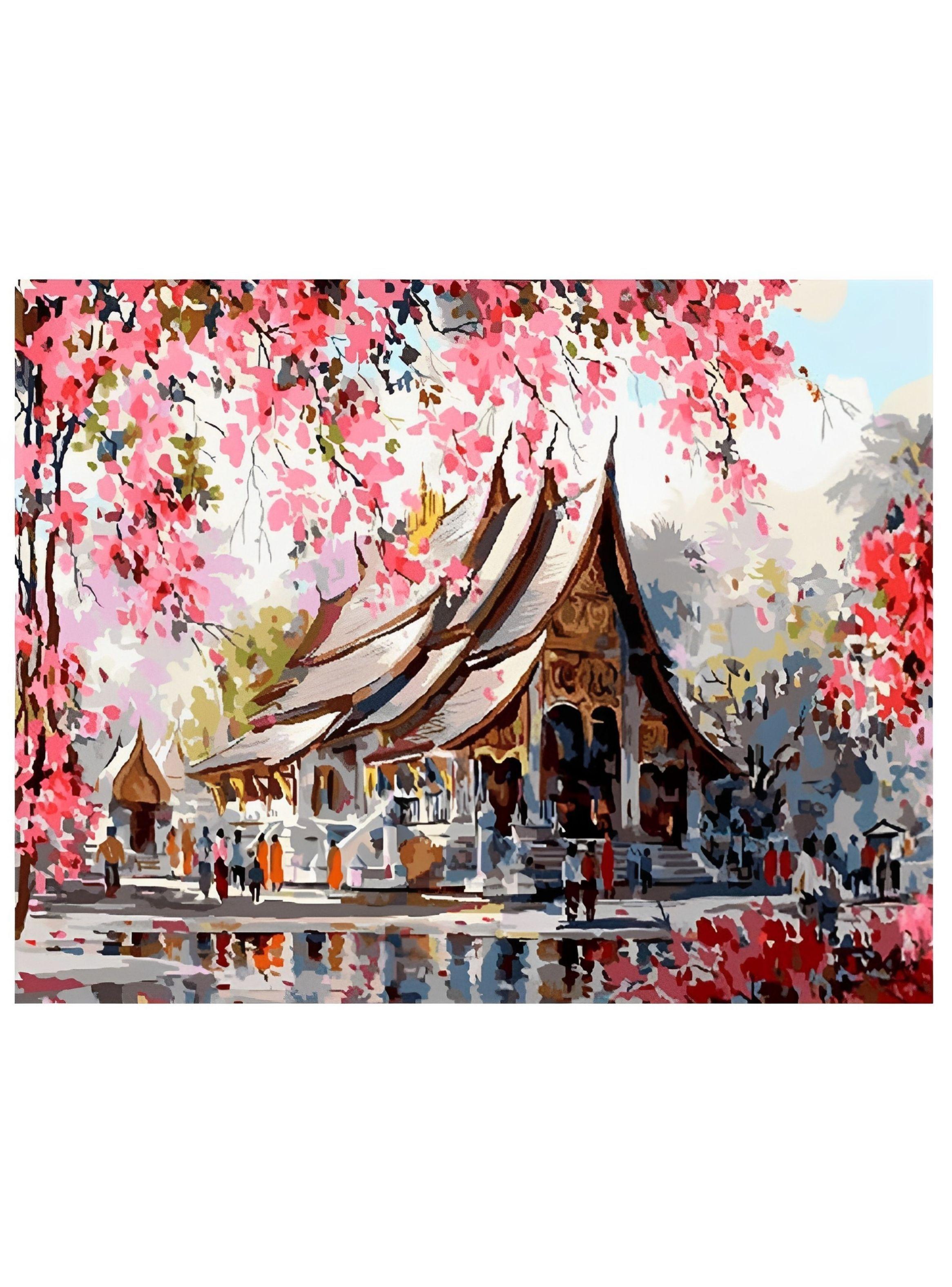 Pintura por Números 50 x 40 cms - Paisaje Espiritual-0