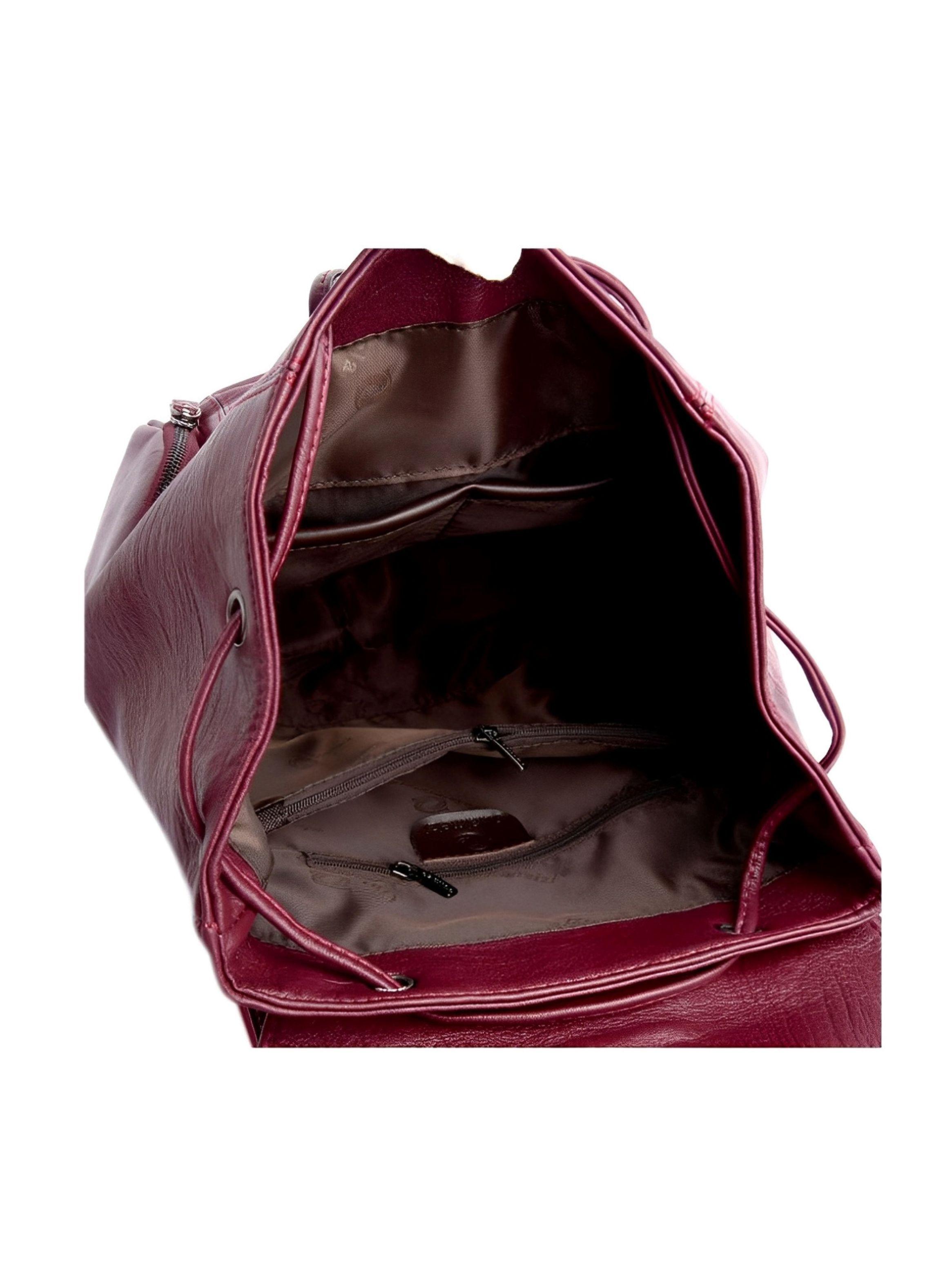 Mochila Cuero PU Grande, Elegante y de Gran Calidad-5