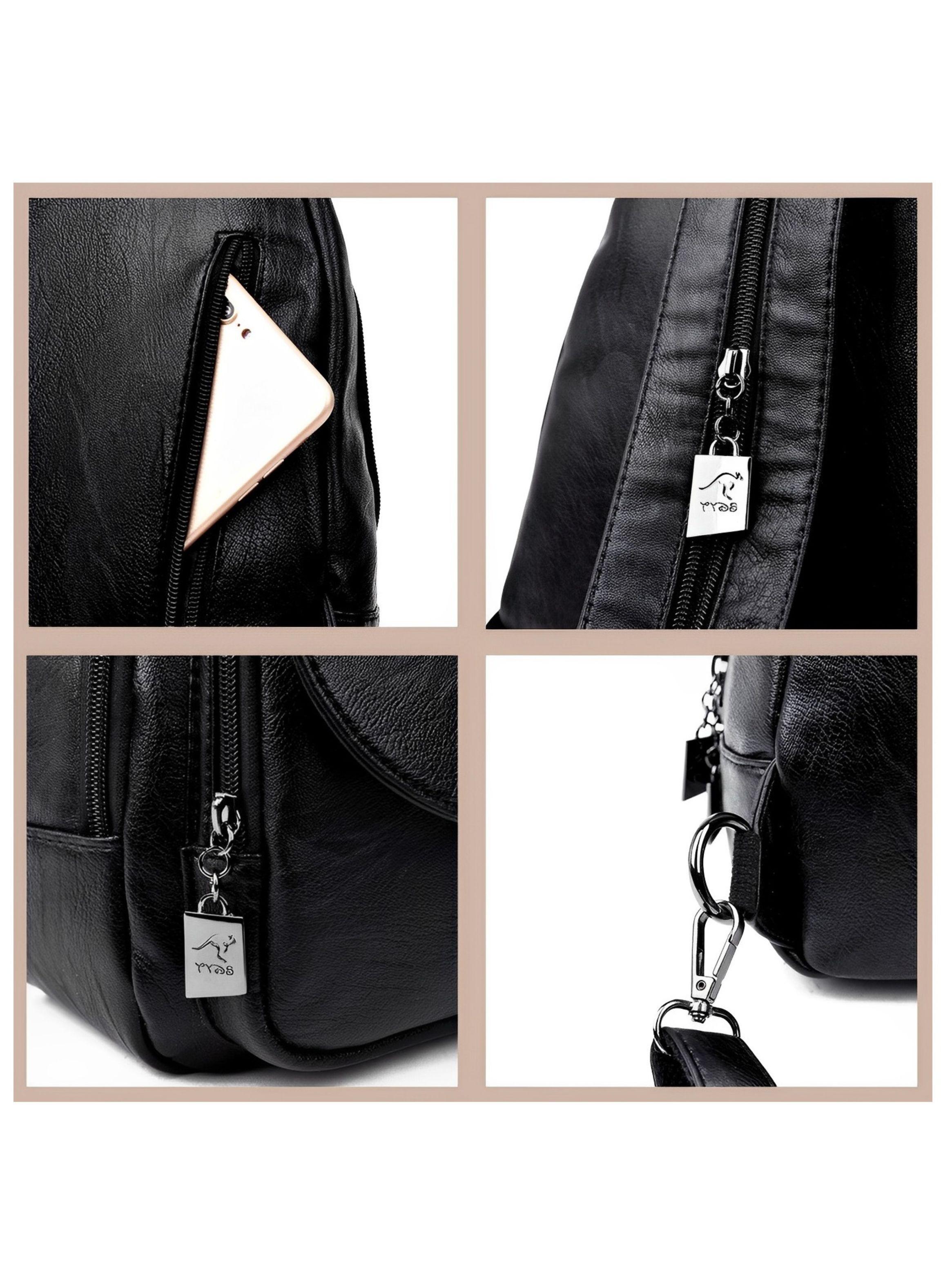 Mochila Hermosa y Elegante, Cuero PU-6
