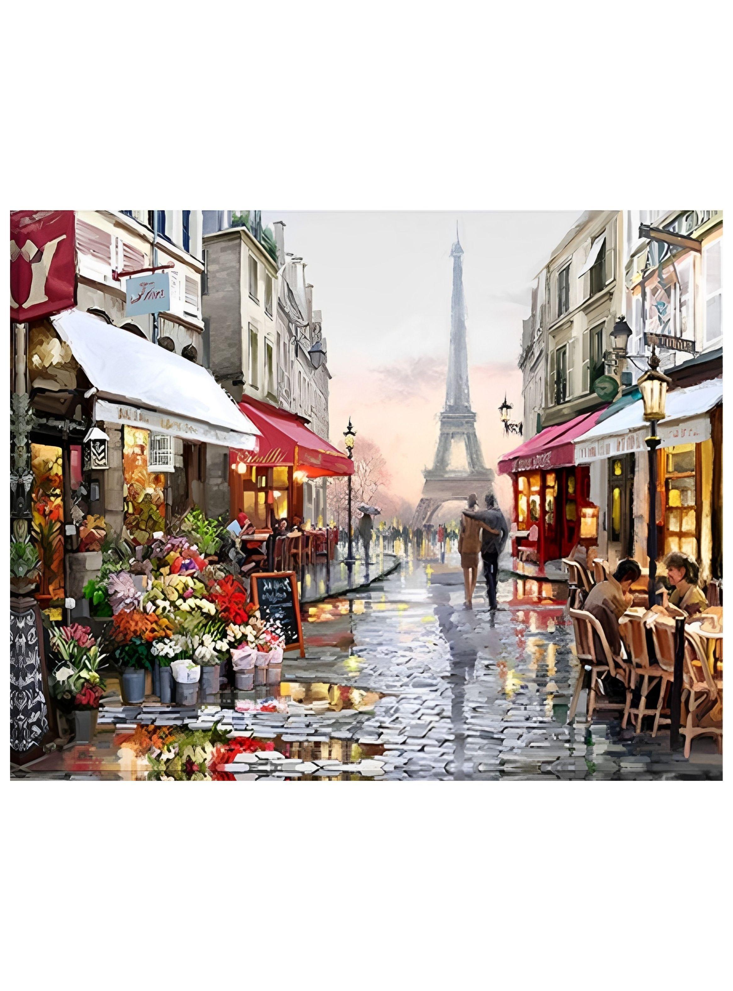 Pintura por Números; Hermoso Paisaje de París-0