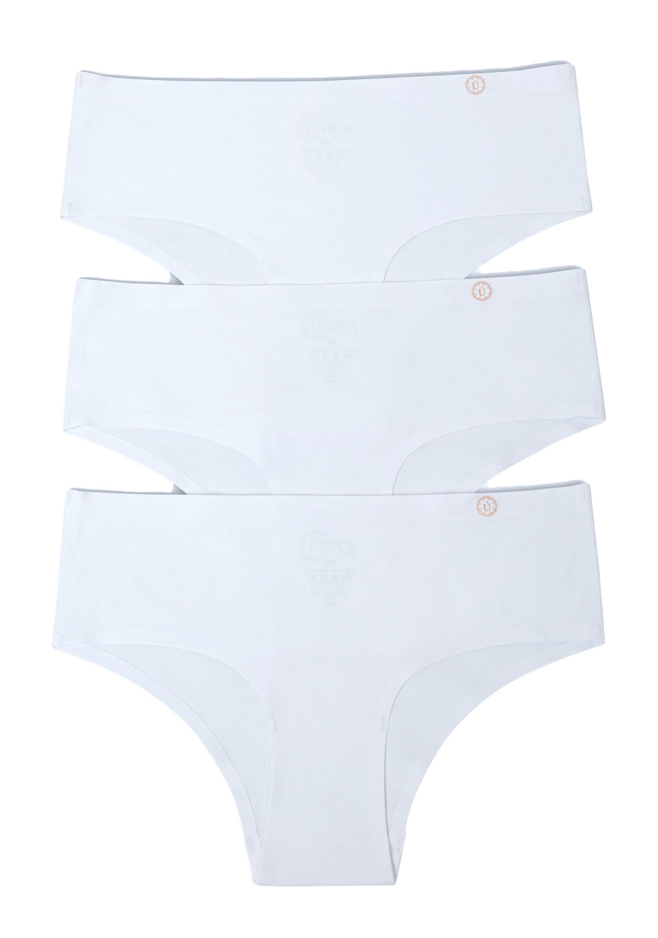 Pack 3 Pantaletas Microfibra Sin demarcación BLANCO-5