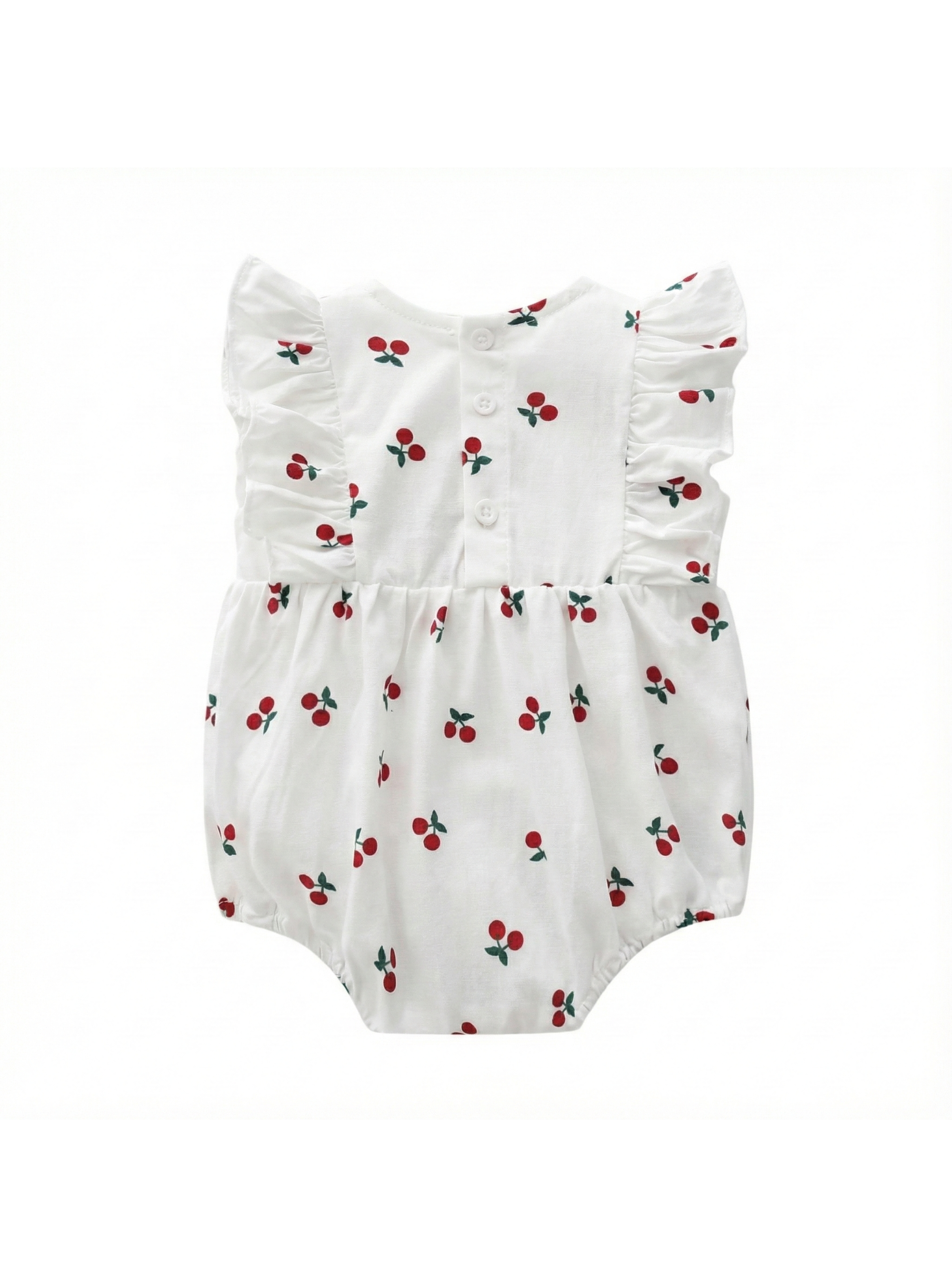 BODY RANITA BEBE NIÑA PEQUEÑA LUZ CEREZAS ALGODON-4