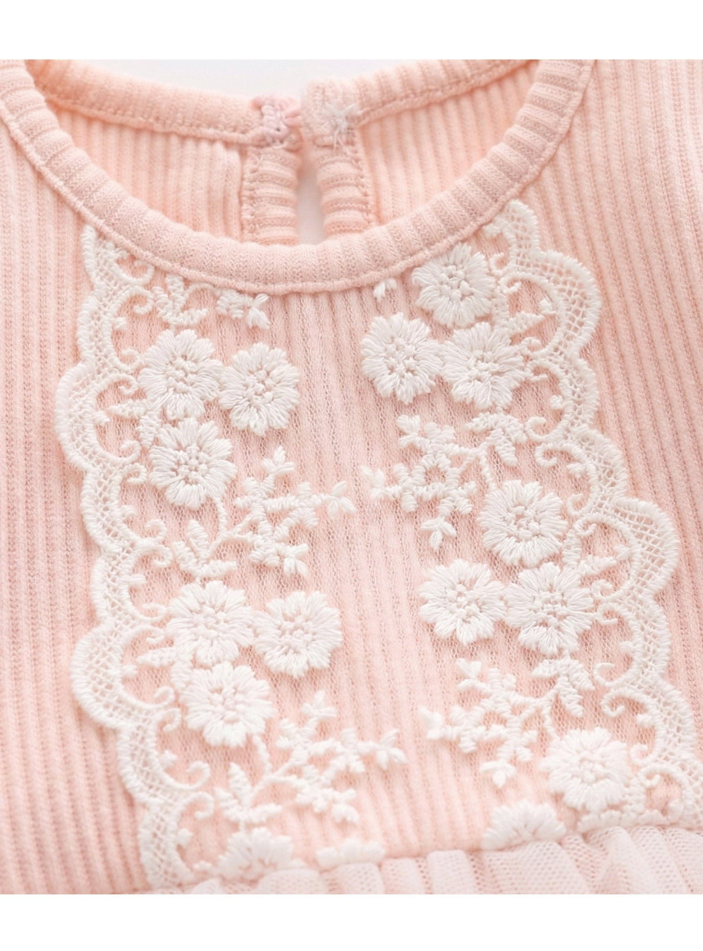 VESTIDO BODY BEBÉ NIÑA PEQUEÑA LUZ ALGODÓN, VESTIDO TUTÚ MÁS DIADEMA-2