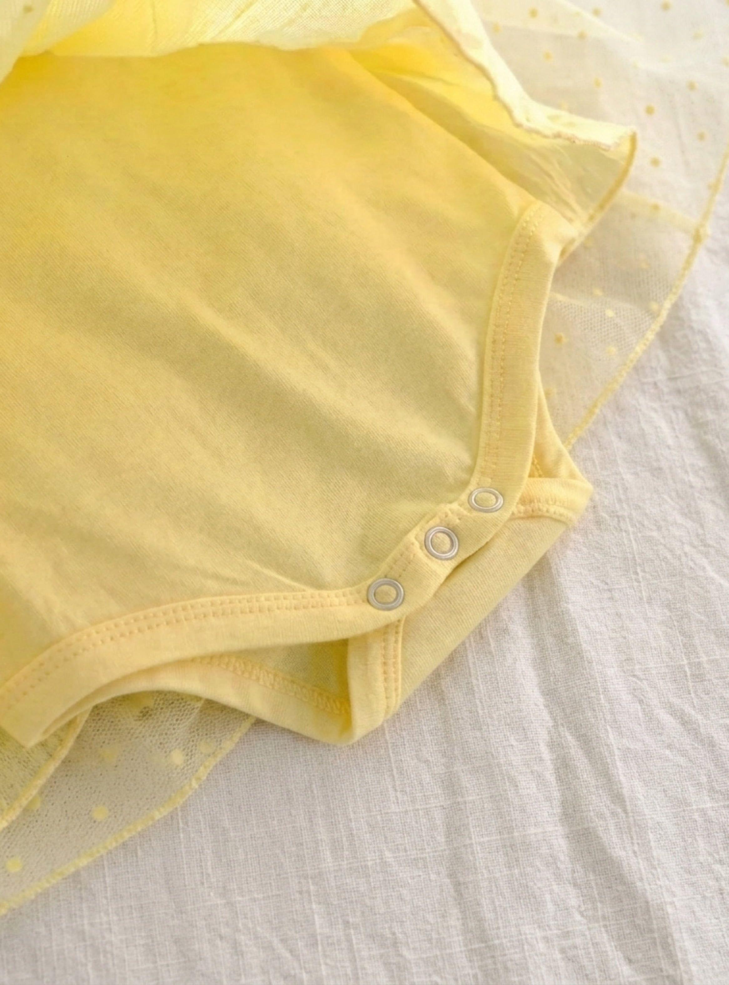 Conjunto Vestido Body Bebé Niña Pequeña Luz Tutú Algodón Bautizo Cumpleaños + Cintillo-3