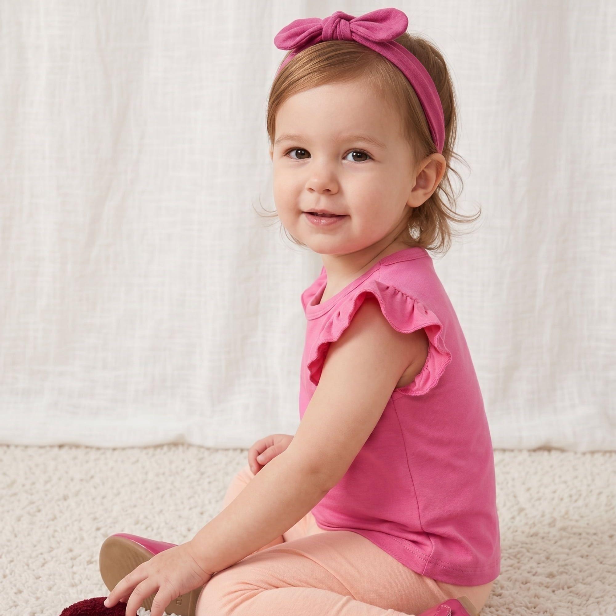 Pack 3 Poleras Niña Pequeña Luz Vuelos y Corazones - Estilo Coquette (Talla 2 a 3 Años)-3