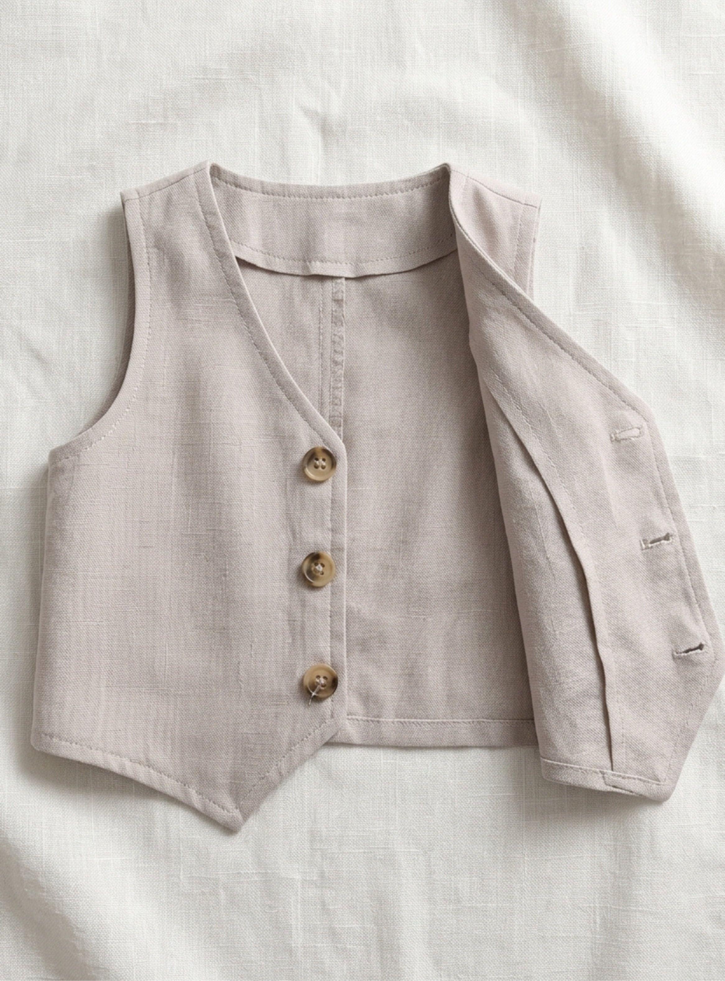 Conjunto Traje Bebé Niño Pequeña Luz 3 Piezas Chaqueta Desmontable Y Polera-2