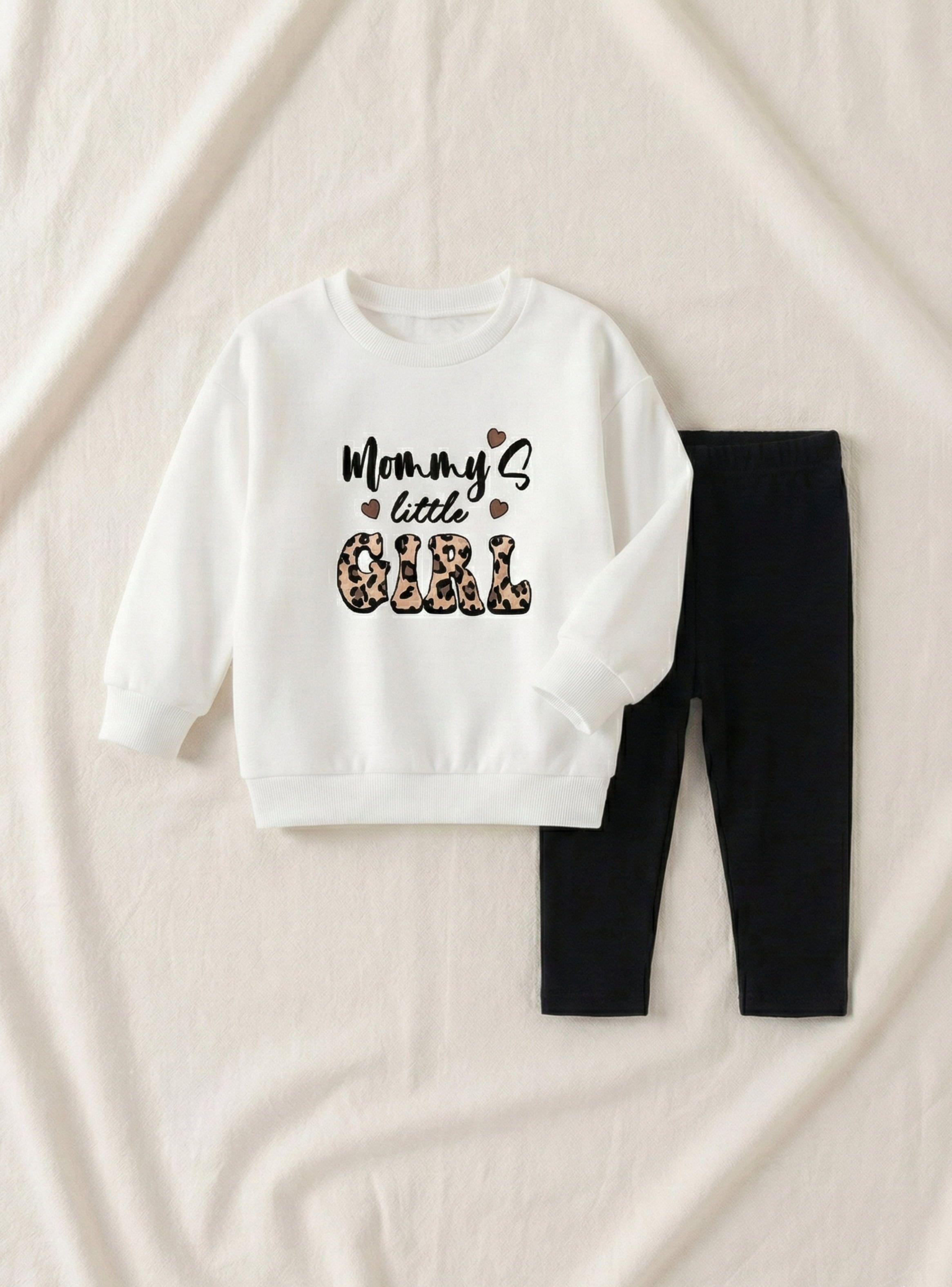 CONJUNTO CALZA Y POLERÓN BEBÉ NIÑA PEQUEÑA LUZ -1