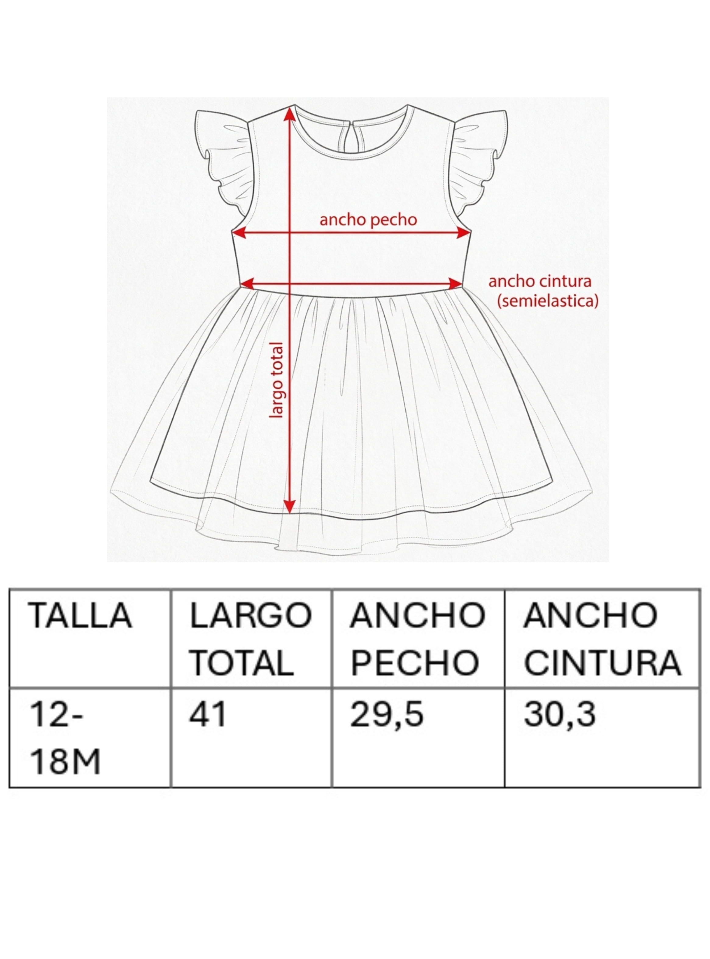 Vestido Bebé Niña Fiesta Tul Bordado Flores Verde Menta Con Cintillo - Pequeña Luz (12-18 Meses)-7