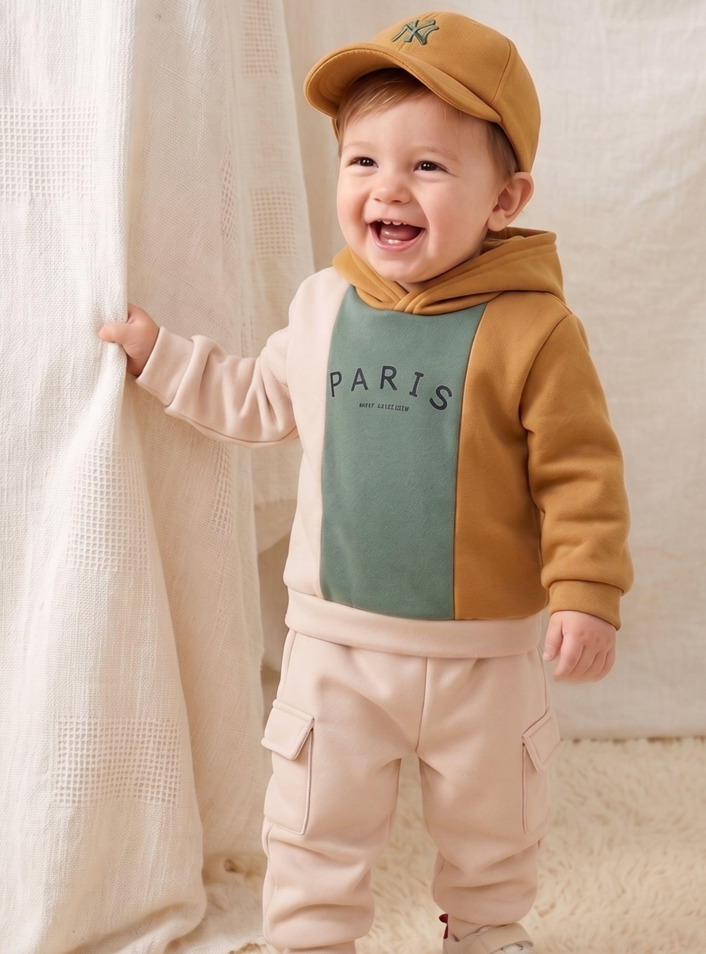 Conjunto Térmico Paris Bebé Niño Pequeña Luz Edición Cuidado Delicado - ¡Ultra Calentito!-0
