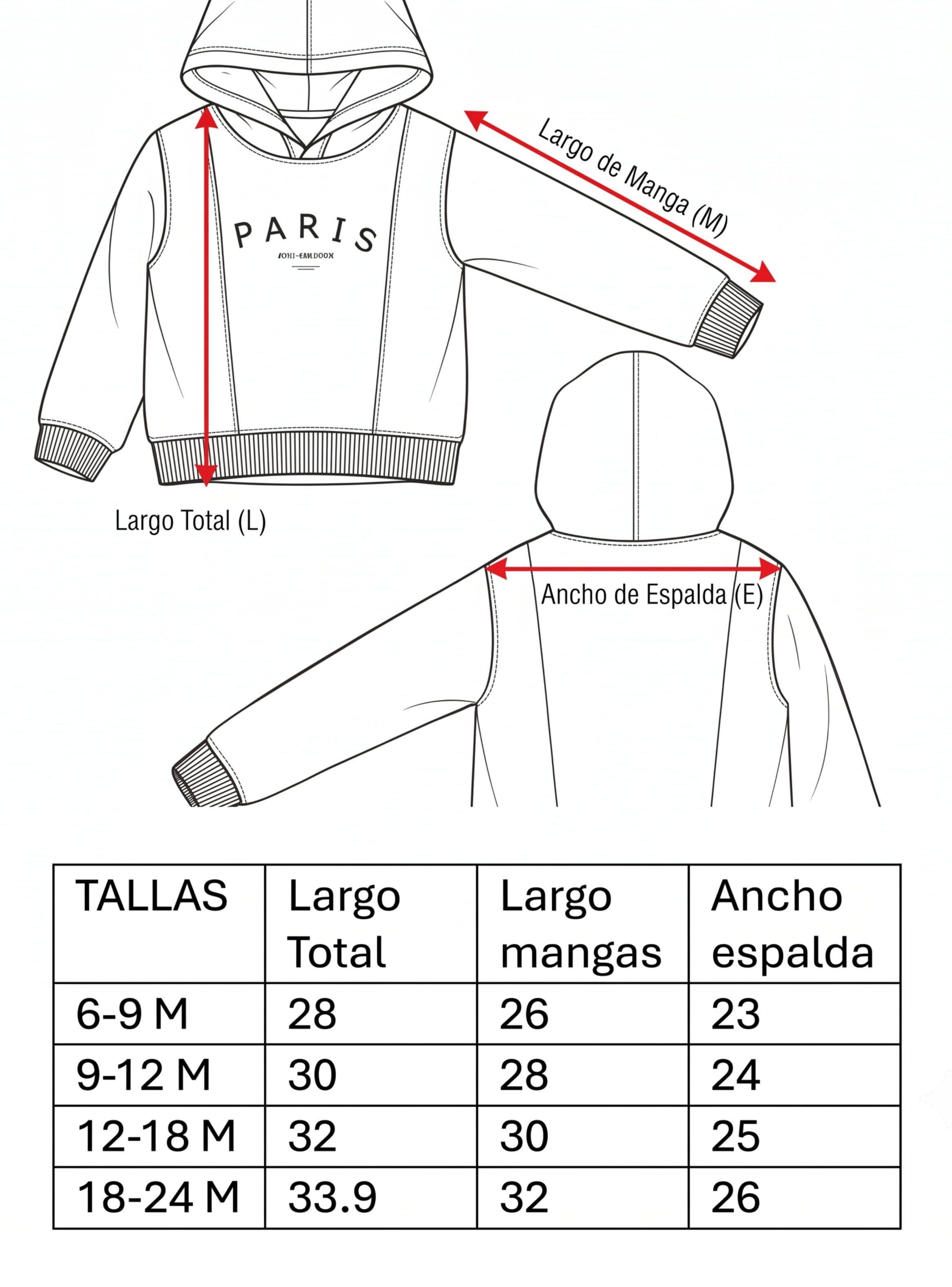 Conjunto Térmico Paris Bebé Niño Pequeña Luz Edición Cuidado Delicado - ¡Ultra Calentito!-6
