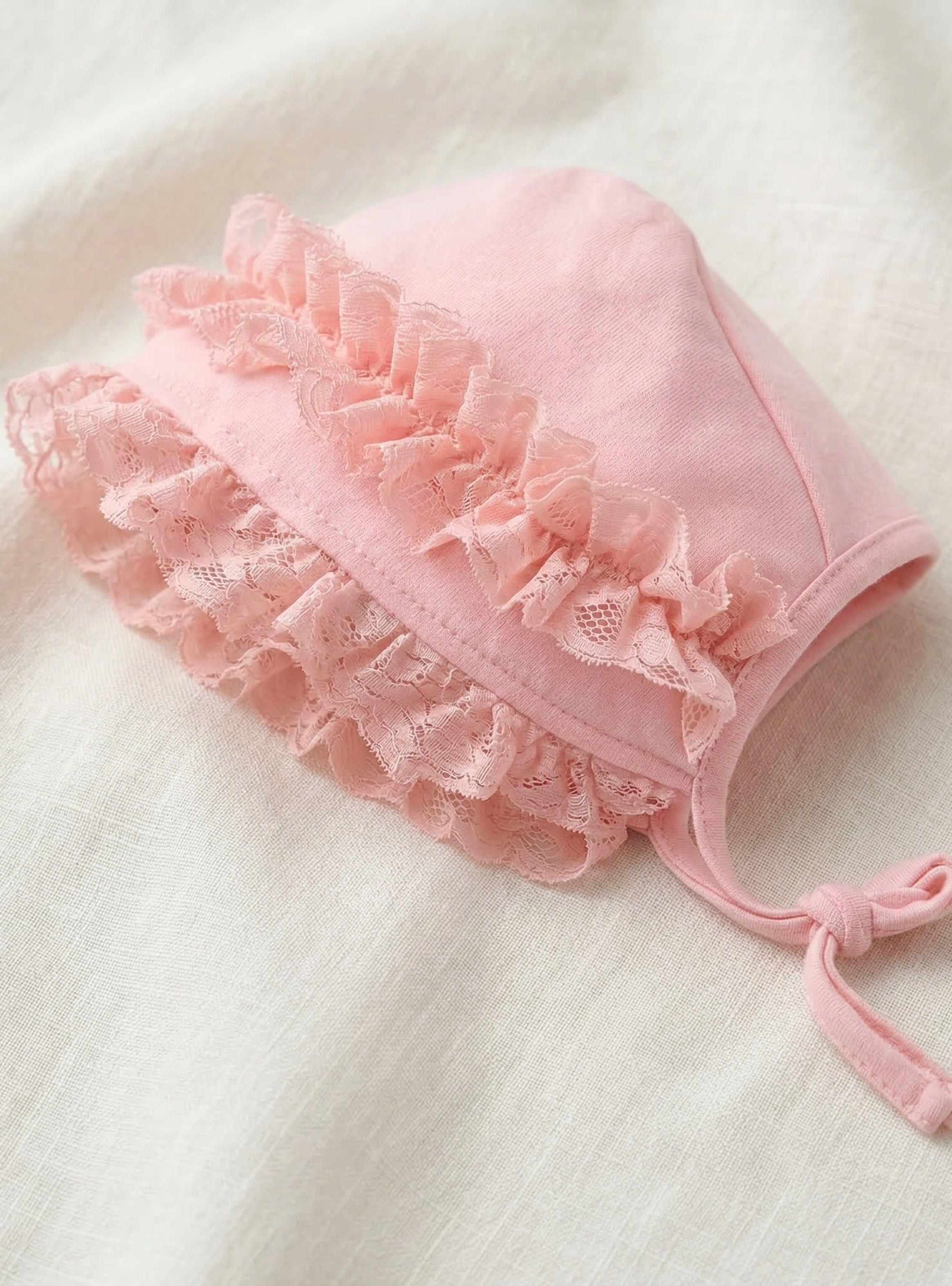 CONJUNTO BEBÉ NIÑA PEQUEÑA LUZ ALGODÓN DE 3 PIEZAS-4