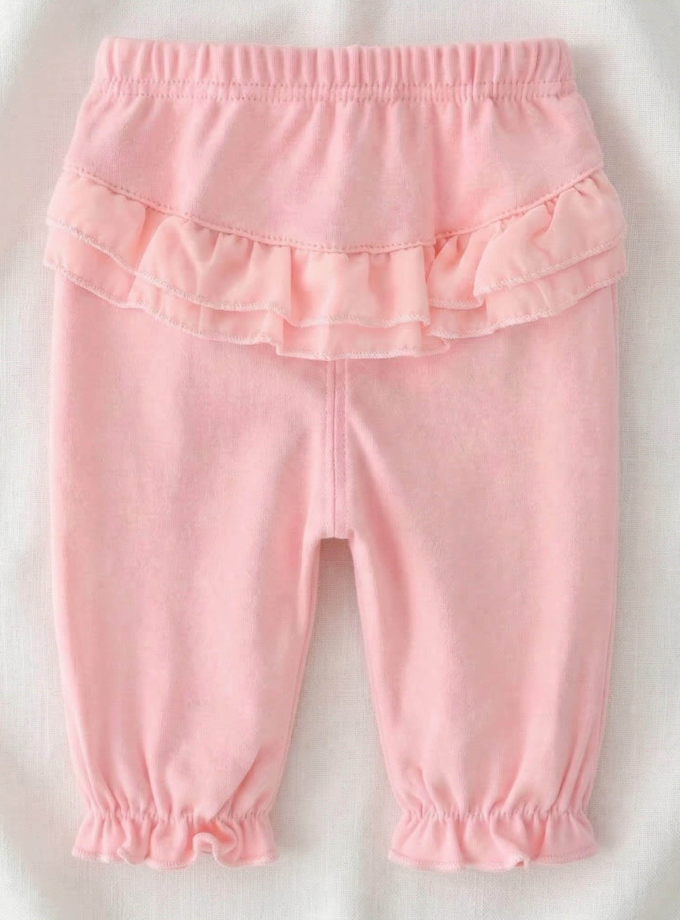 CONJUNTO BEBÉ NIÑA PEQUEÑA LUZ ALGODÓN DE 3 PIEZAS-5