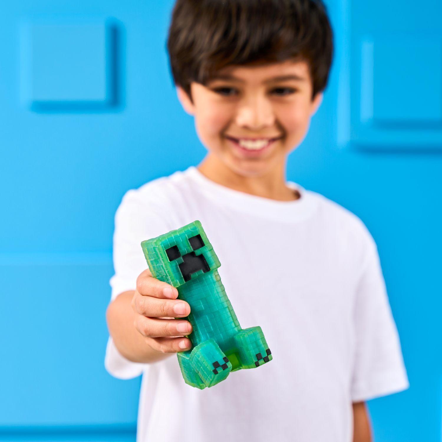Figura Goo Jit Zu Minecraft Charged Creeper Estirable-2